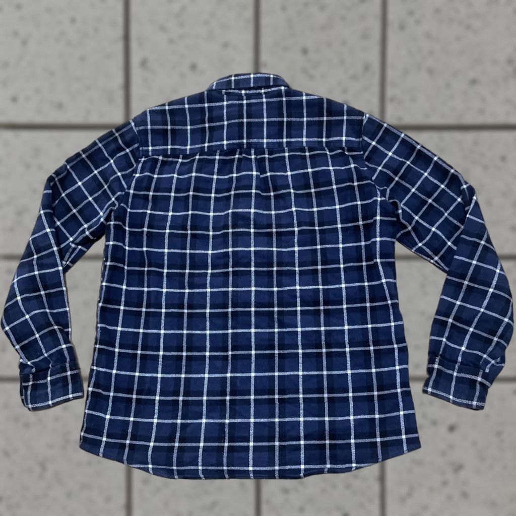 Vintage VINTAGE Woolrich Figgy Active R/S Cotton Flannel Shirt Men M Blue Plaid Thick Surf Blanket Shirt Size US M / EU 48-50 / 2 - 1 Thumbnail