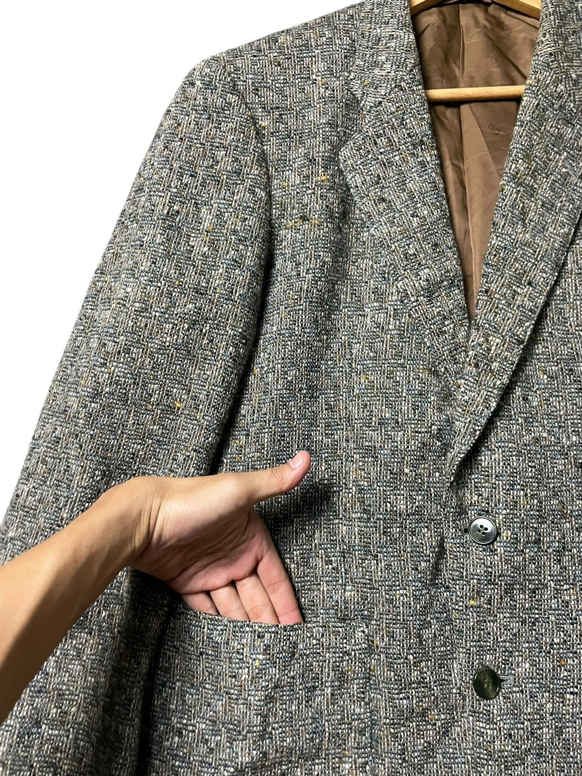 Christian Dior Monsieur × Designer × Vintage Christian Dior Vintage Tweed Wool Blazer (44) Size US M / EU 48-50 / 2 - 6 Thumbnail