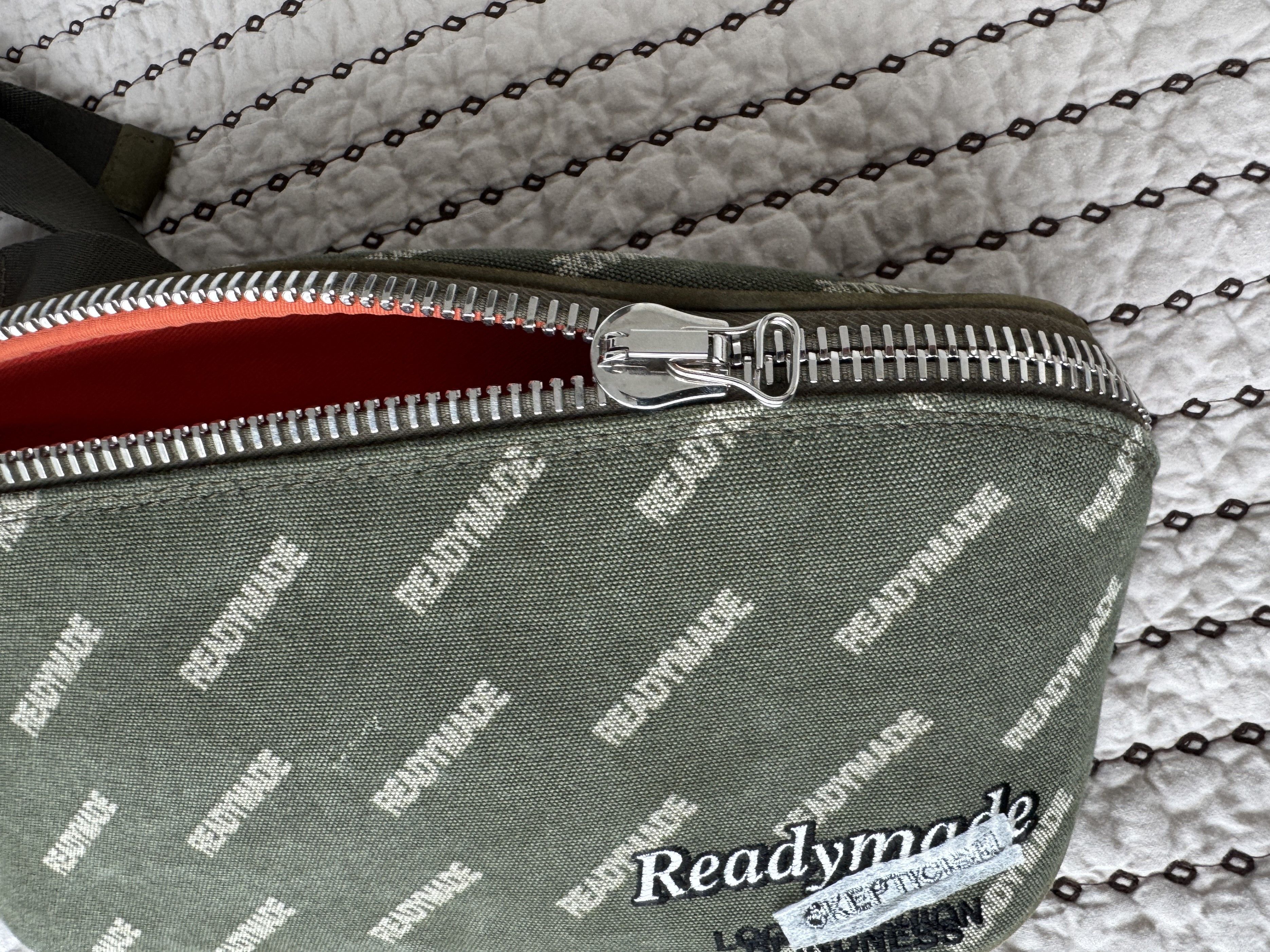 READYMADE READYMADE EMBROIDERED LOGO WAIST BAG GREEN OS Size ONE SIZE - 4 Thumbnail