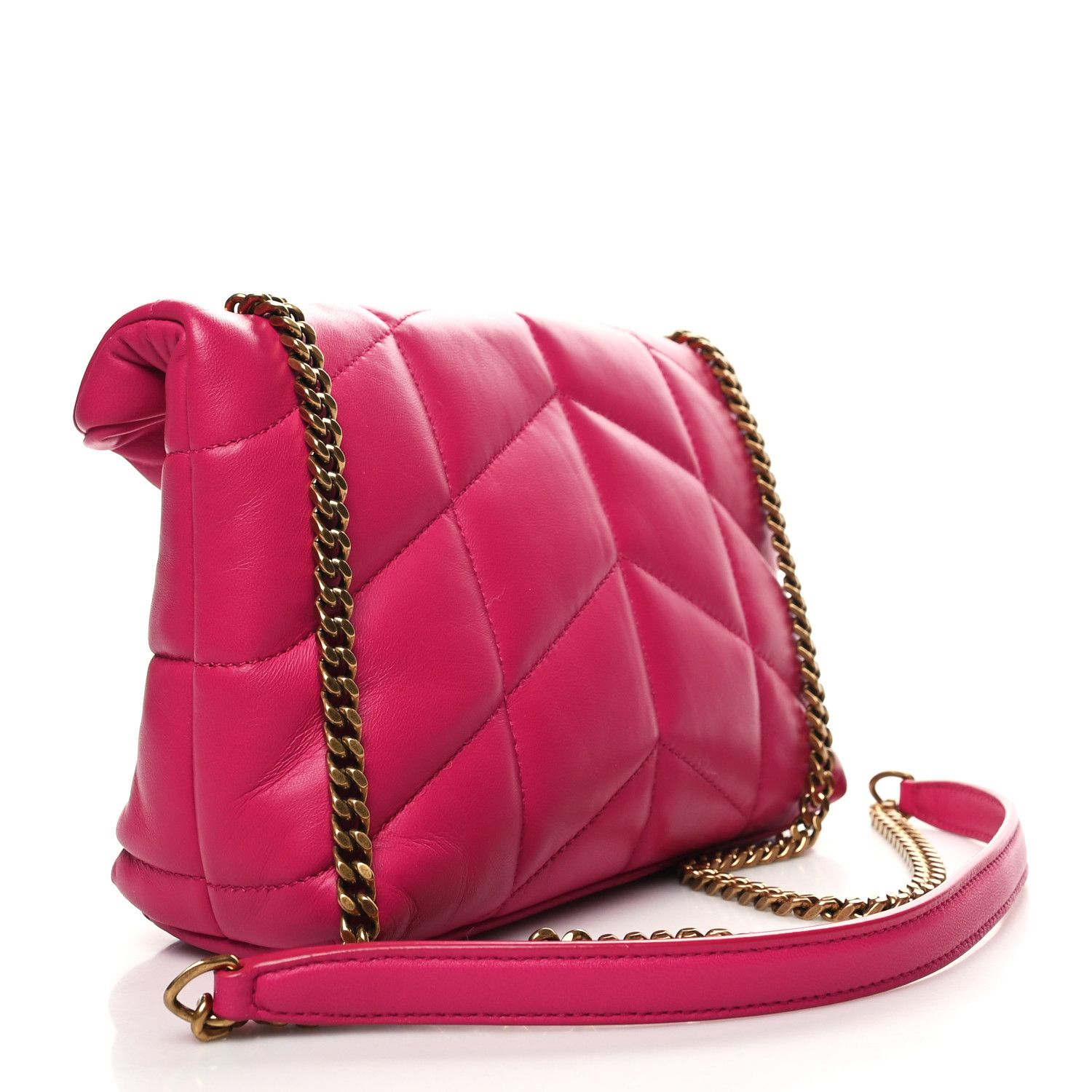Saint Laurent Paris o1b1hav110225 Size: OS / Puffer Toy Bag in Bubblegum Pink Size ONE SIZE - 3 Thumbnail