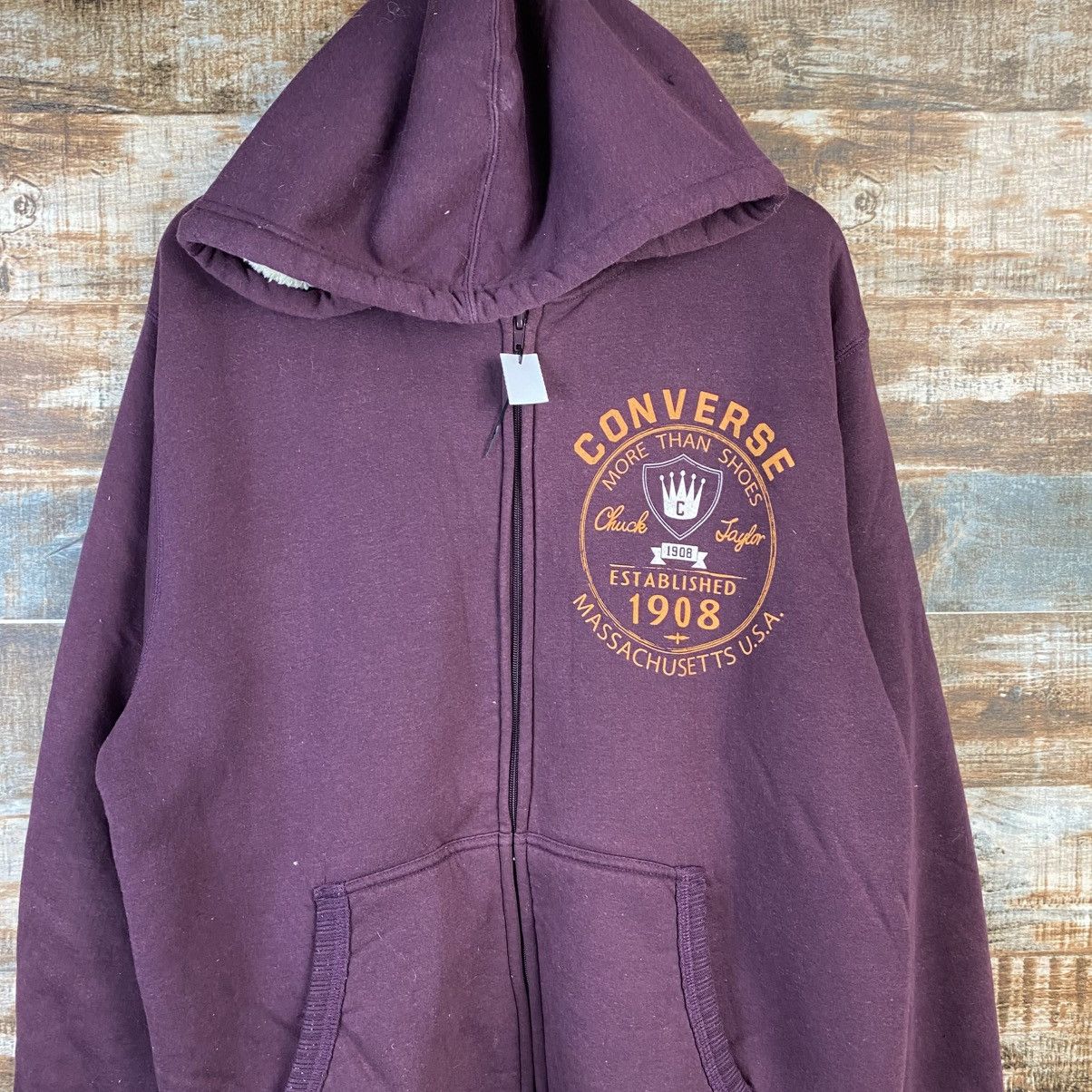 Converse DL Converse Purple Hoodie #C911 Size US L / EU 52-54 / 3 - 5 Thumbnail