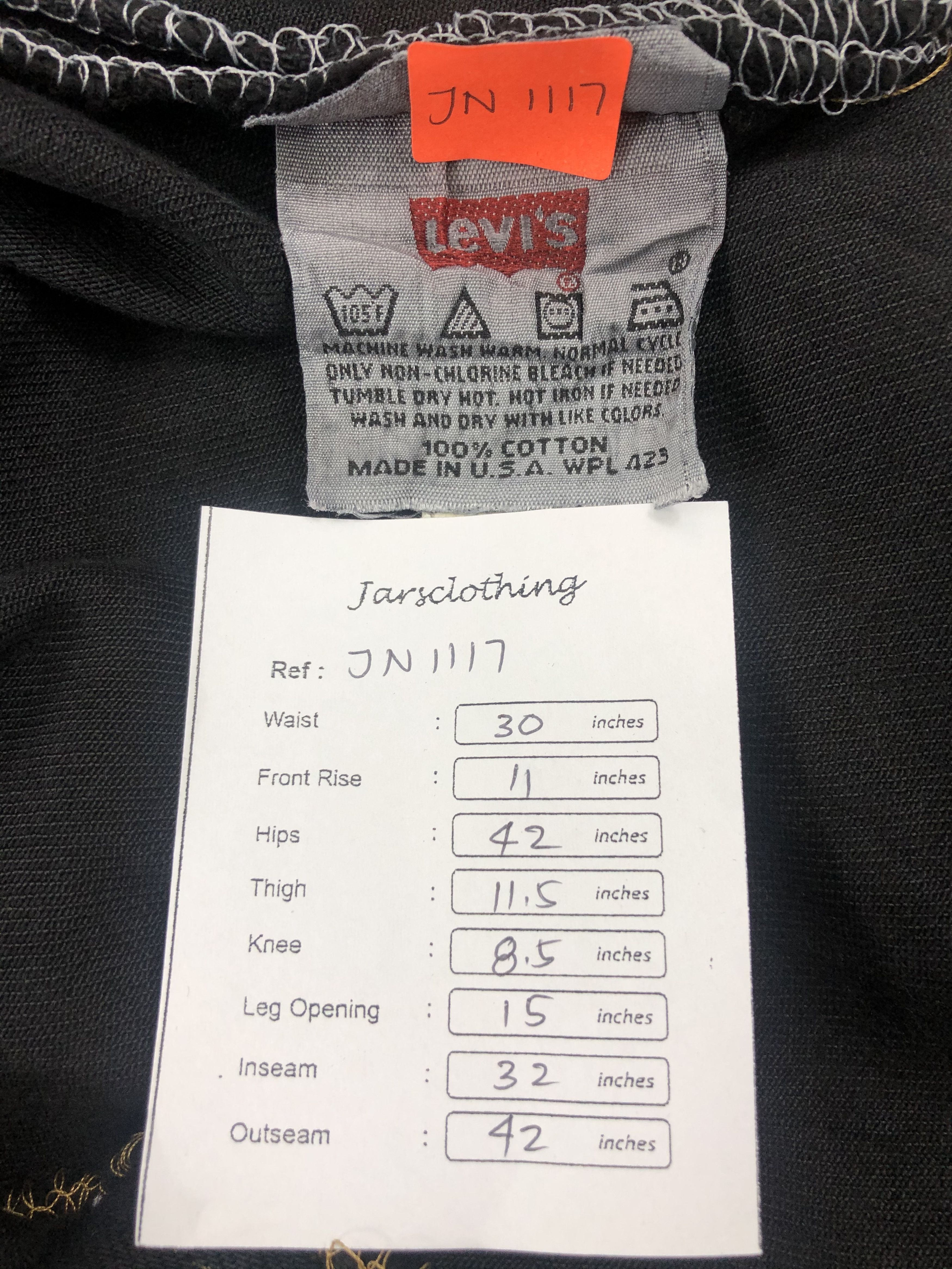 Levi's 90s Vintage Levi's 501 USA Black Jeans 30x32 Denim -JN1117 Size US 30 / EU 46 - 8 Thumbnail