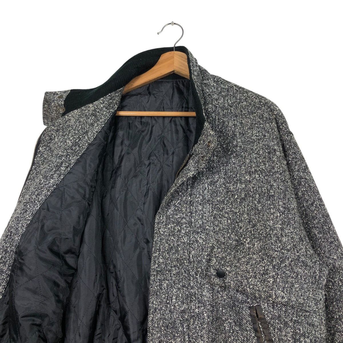 Japanese Brand Vintage Chunky Tweed Flight Jacket Rugged Workwear Aesthetic Size US M / EU 48-50 / 2 - 13 Thumbnail