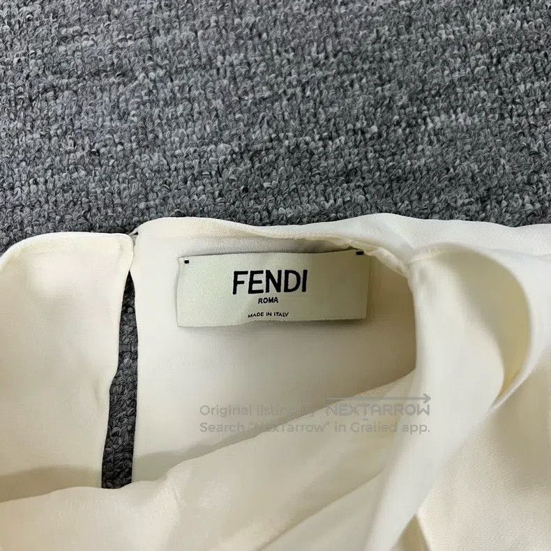 Fendi Fendi Showpiece Silk Ribbon Long Sleeve Dress Size XS / US 0-2 / IT 36-38 - 7 Thumbnail