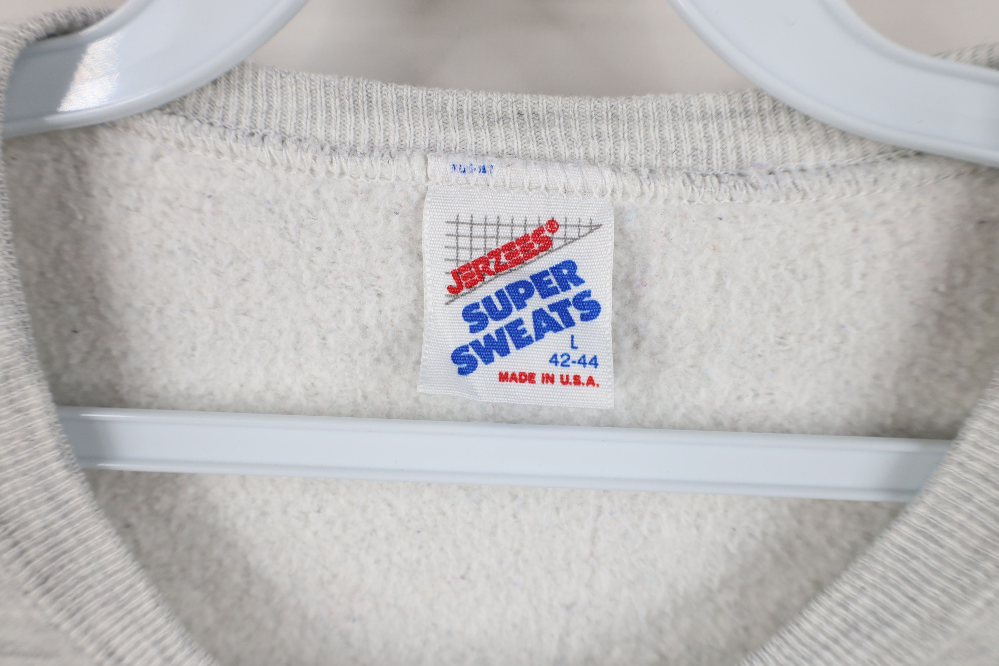 Vintage Vintage 90s Buena Vista Track and Field Sweatshirt Gray USA Size US L / EU 52-54 / 3 - 9 Thumbnail