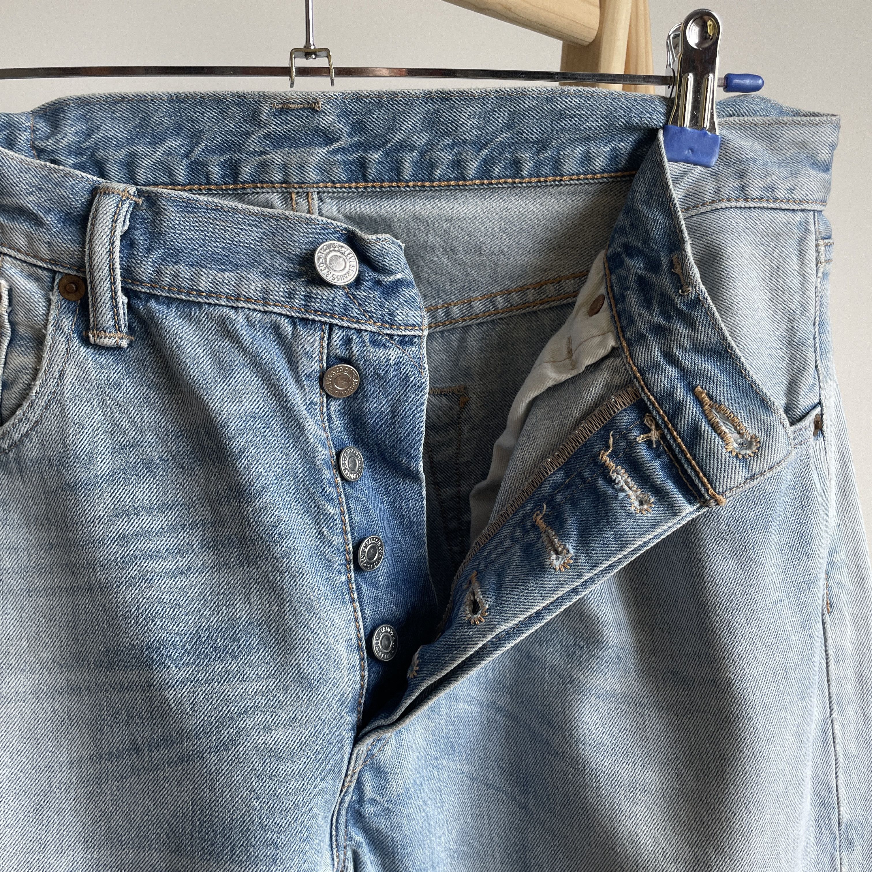 Levi's Levi's 501 Washed Straight Denim Size 34x34 Size US 34 / EU 50 - 5 Thumbnail