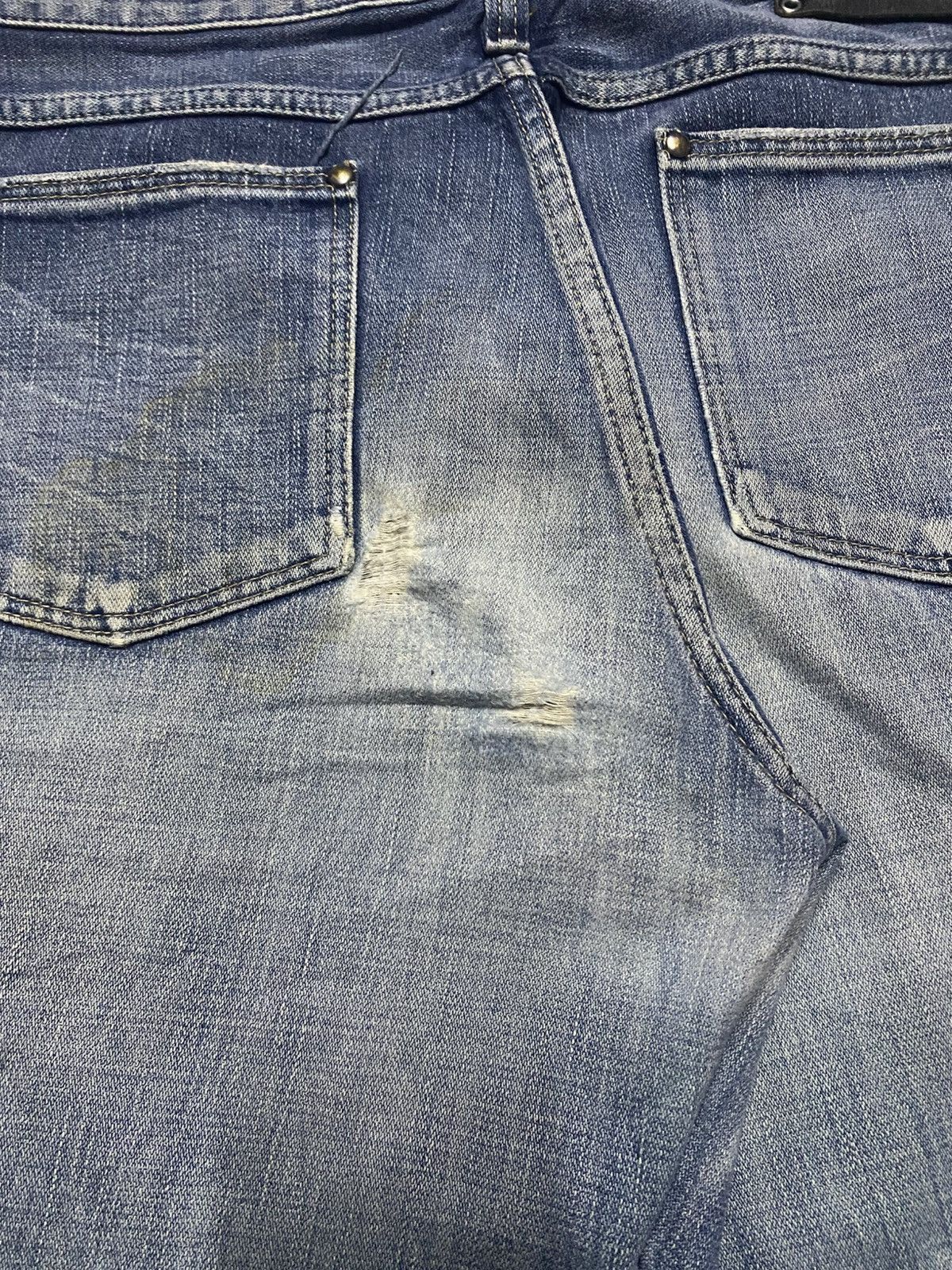 KOZABURO × Wrangler Wrangler Euro Fit Wide Leg Baggy Distressed Jeans Size US 34 / EU 50 - 18 Thumbnail