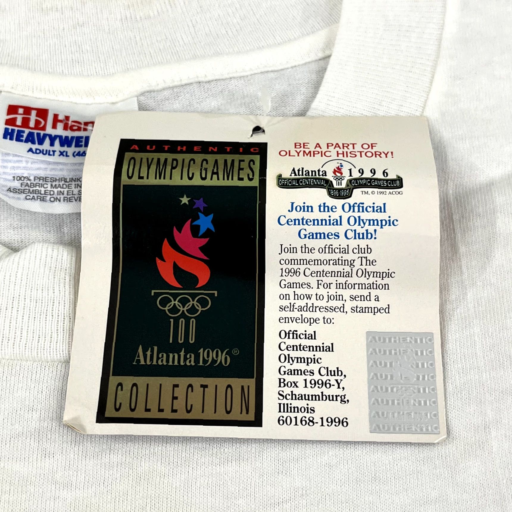 Vintage VINTAGE Coca-Cola Shirt Men XL White 1996 Olympics Polar Bear Basketball Graphic Clothing Shirt 90s Mens Size US XL / EU 56 / 4 - 3 Thumbnail