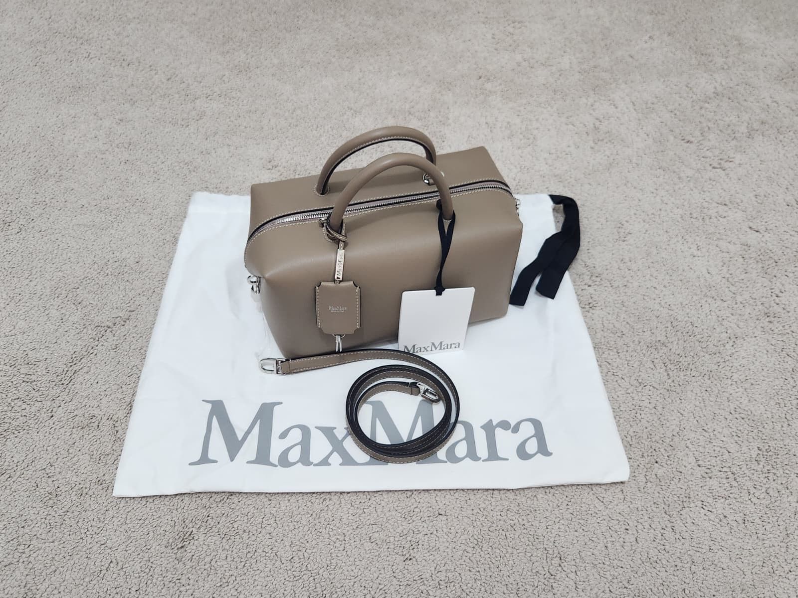 Max Mara Max Mara Medium natural leather bowler bag Size ONE SIZE - 1 Thumbnail