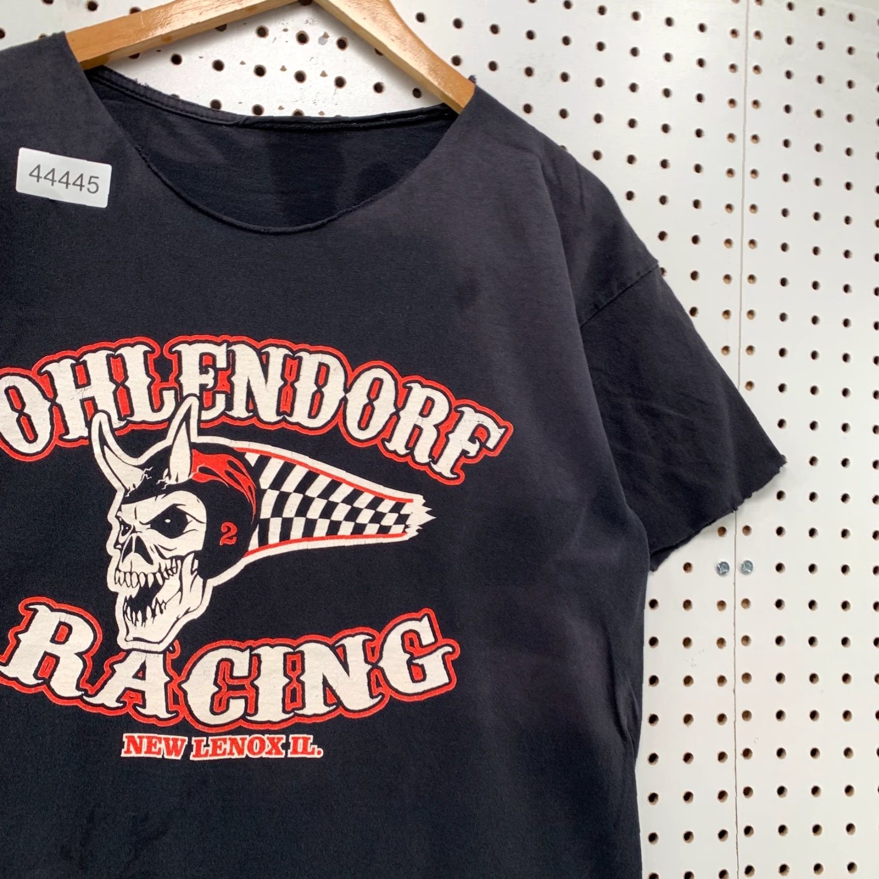Gildan VINTAGE Gildan T-Shirt Men L Black Ohlendorf Racing Skull Shirt Motorcycle Biker Drive It Like Stole Size US L / EU 52-54 / 3 - 4 Thumbnail