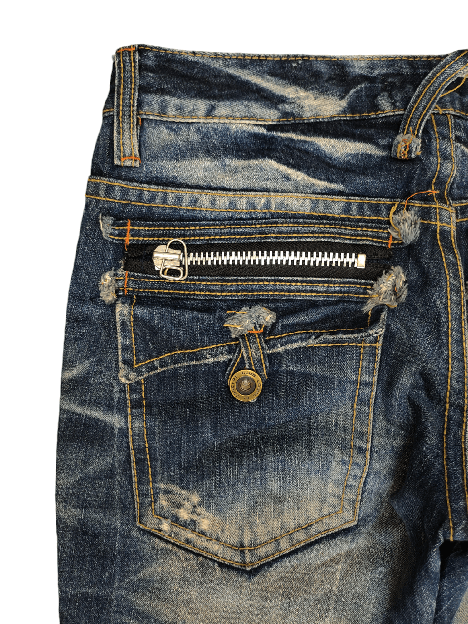 Le Grande Bleu (L.G.B.) Lolita By Yoshitomo Nara Clawmark Distress Faded Jeans Size US 30 / EU 46 - 14 Thumbnail