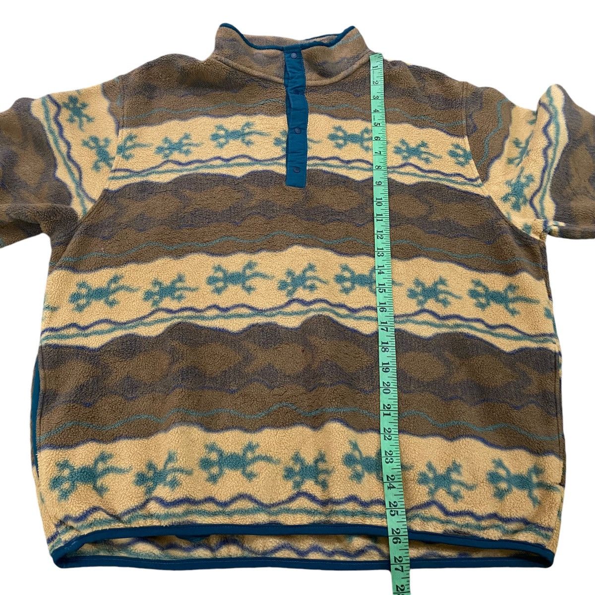 L.L. Bean × Patagonia Vintage L.L. Bean Gecko Printed Stretchable Fleece Size US L / EU 52-54 / 3 - 9 Thumbnail