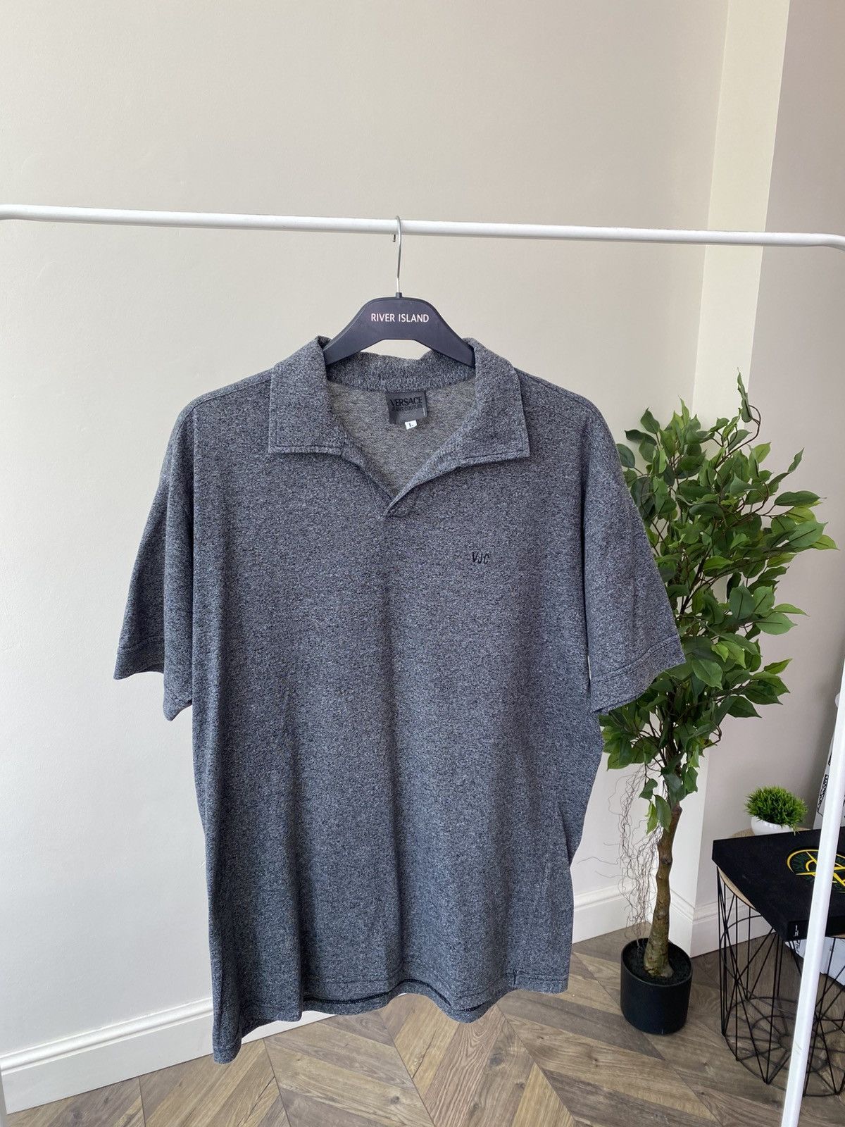 Designer × Versace × Vintage Vintage Versace Classic V2 polo T-Shirt Size US L / EU 52-54 / 3 - 4 Thumbnail