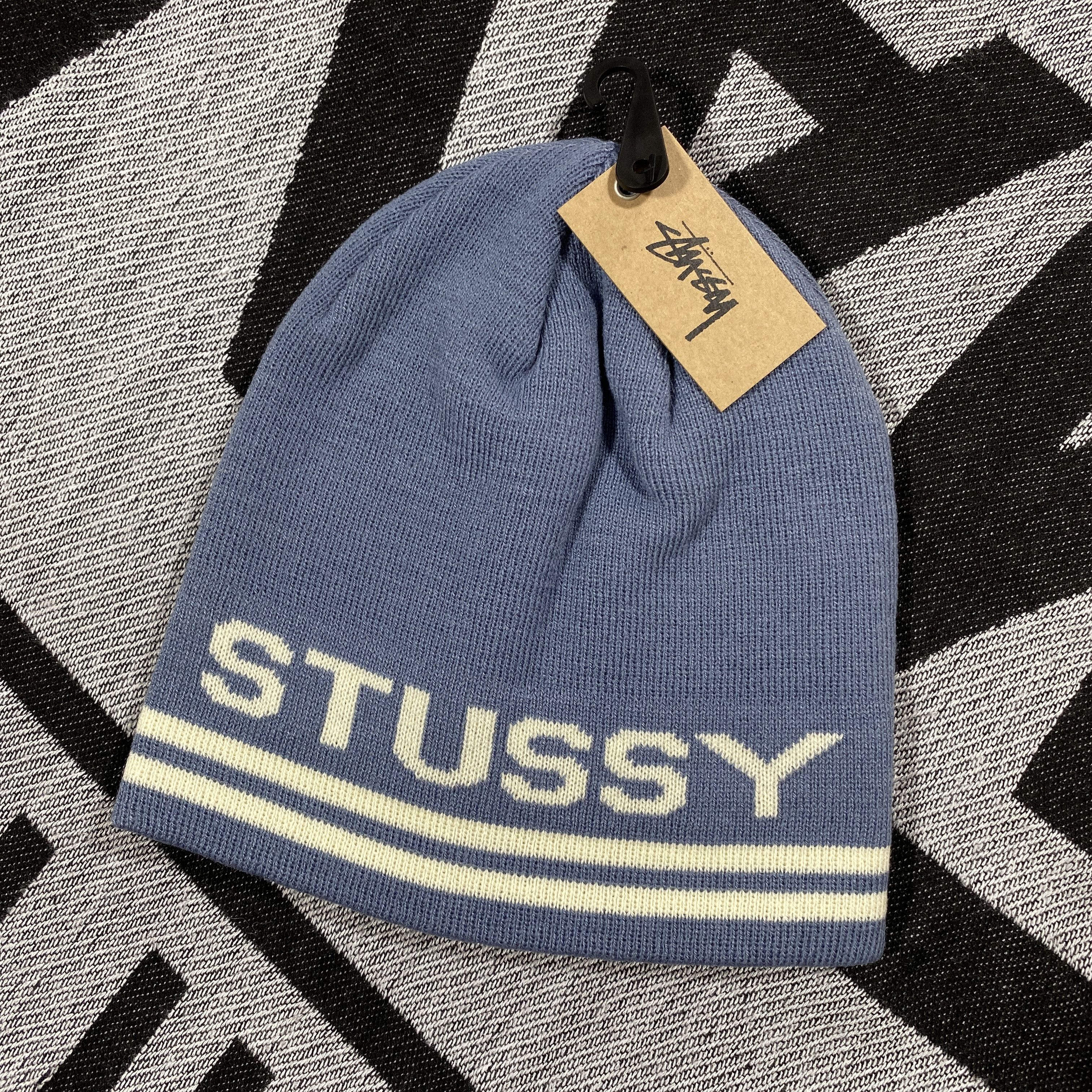 Stussy Jaquard Striped Skullcap Beanie | Grailed