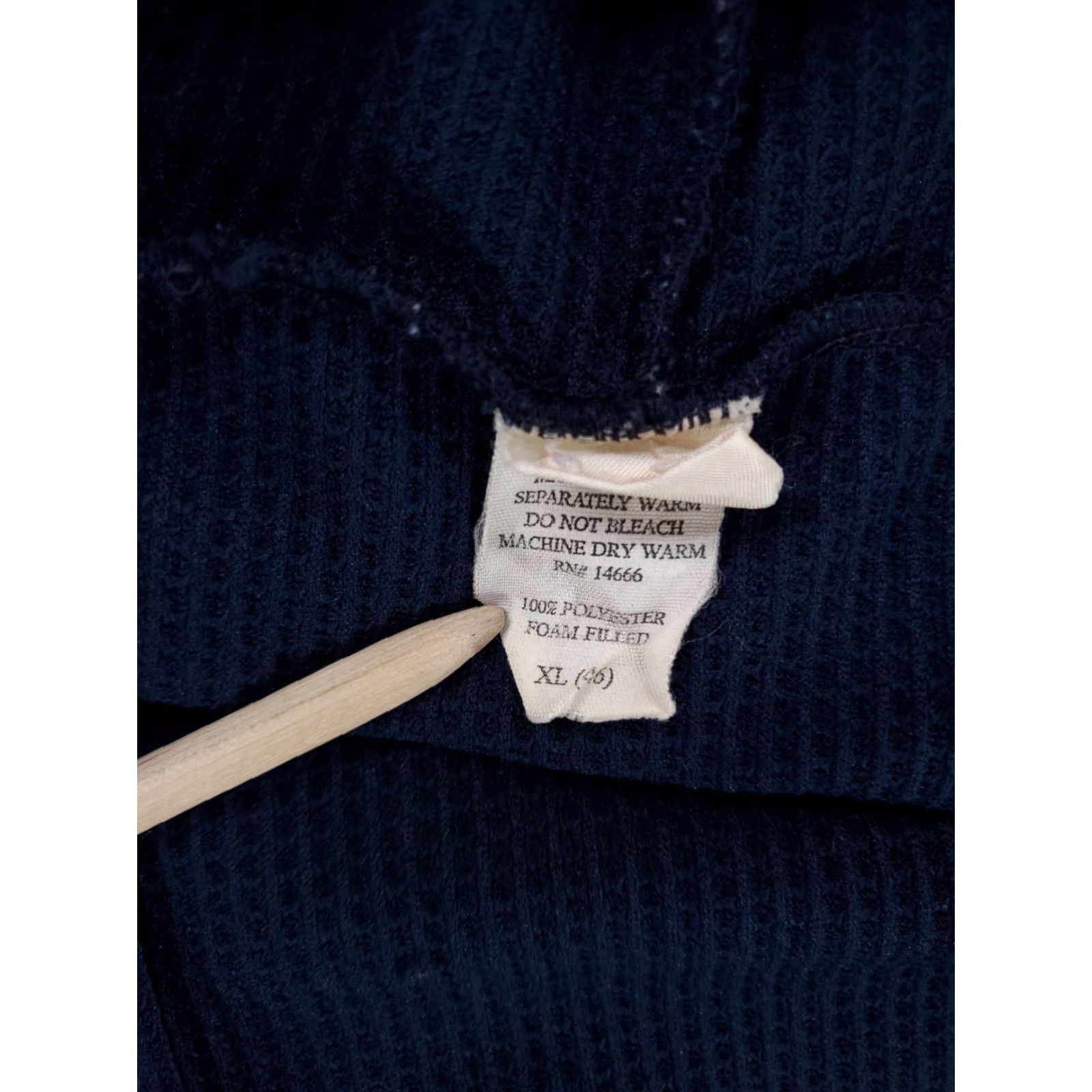 Vintage VINTAGE Sportswear Full Zip Hoodie Jacket Blue XL Mens Thermal Lined 80s 90s Windbreaker Jacket Size US XL / EU 56 / 4 - 5 Thumbnail