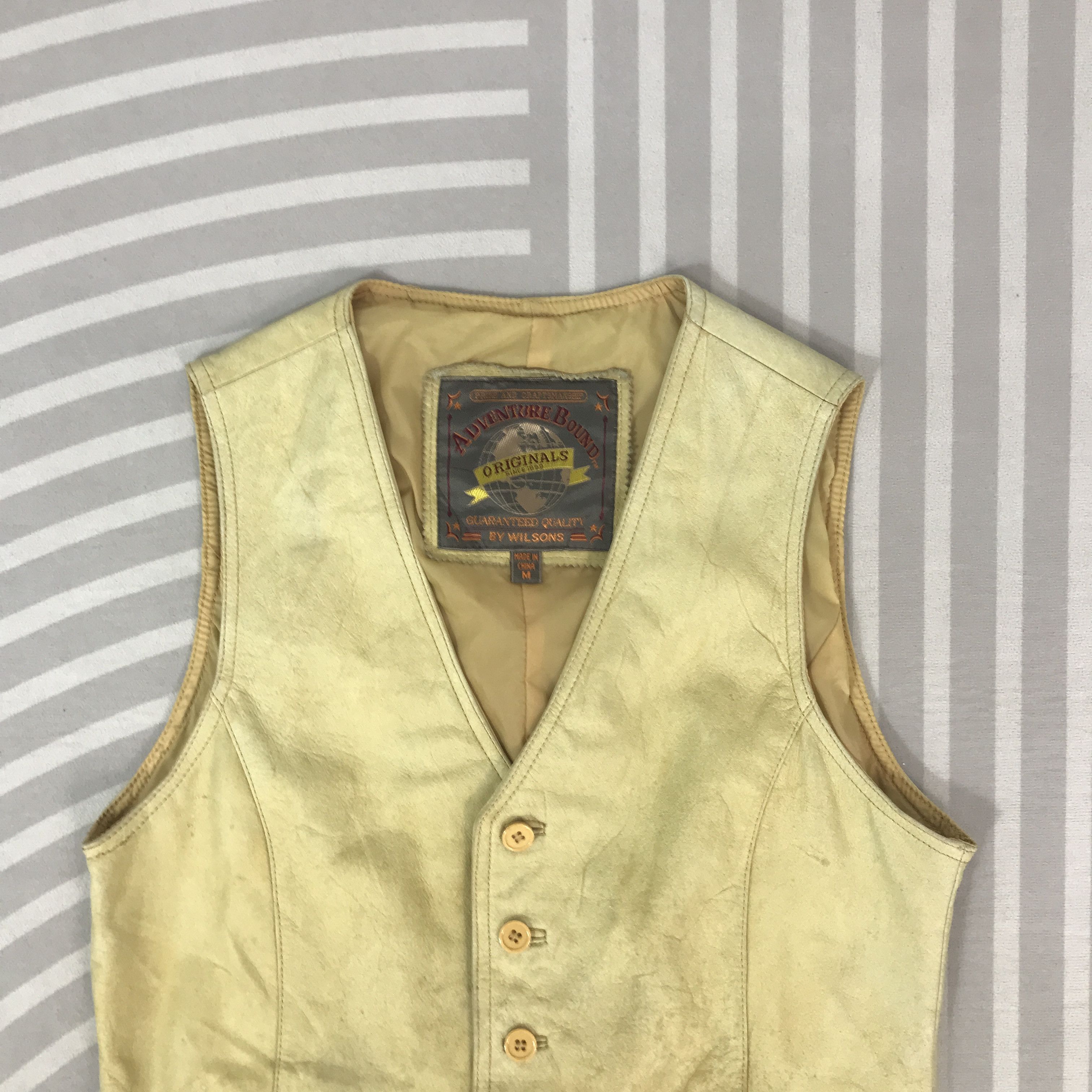 Adventure Bound Vintage Adventure Bound Wilsons Leather Vest K62B21 Size US L / EU 52-54 / 3 - 2 Thumbnail