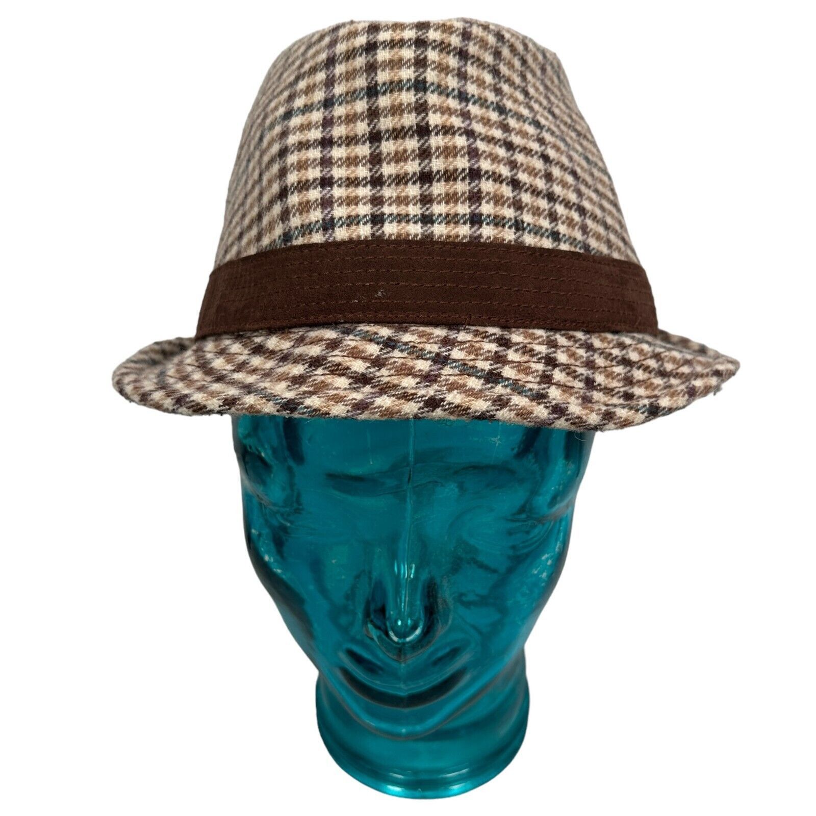 Goorin Bros. Goorin Bros Fedora Hat Medium Beige Brown Paid Band Trilby Size ONE SIZE - 2 Thumbnail