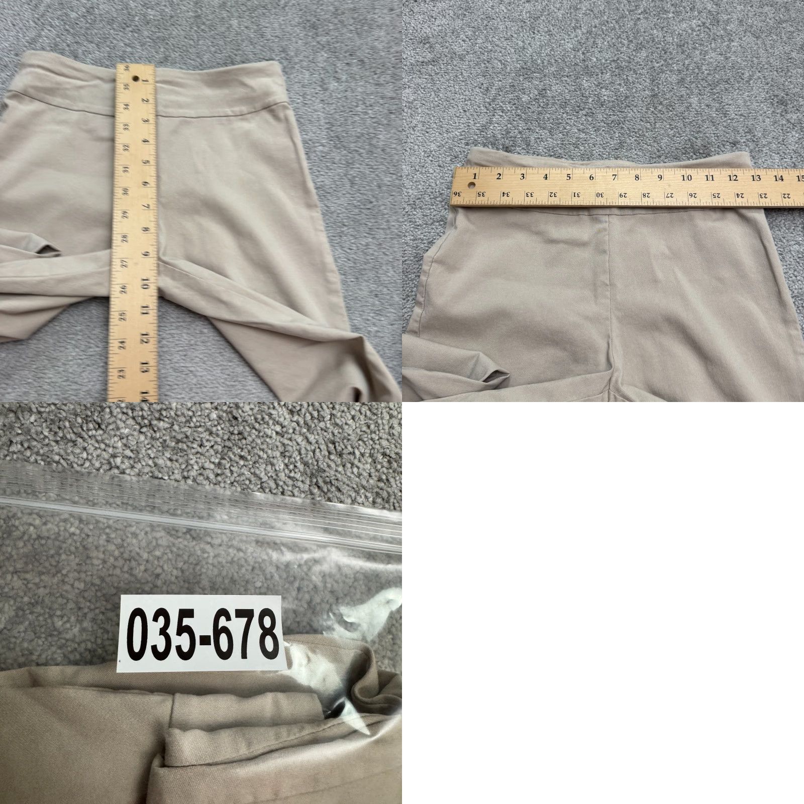 Banana Republic VINTAGE Banana Republic Women Pants Straight Leg High Rise Casual 2 Beige Stretch 26x27 Size 26" / US 2 / IT 38 - 8 Thumbnail