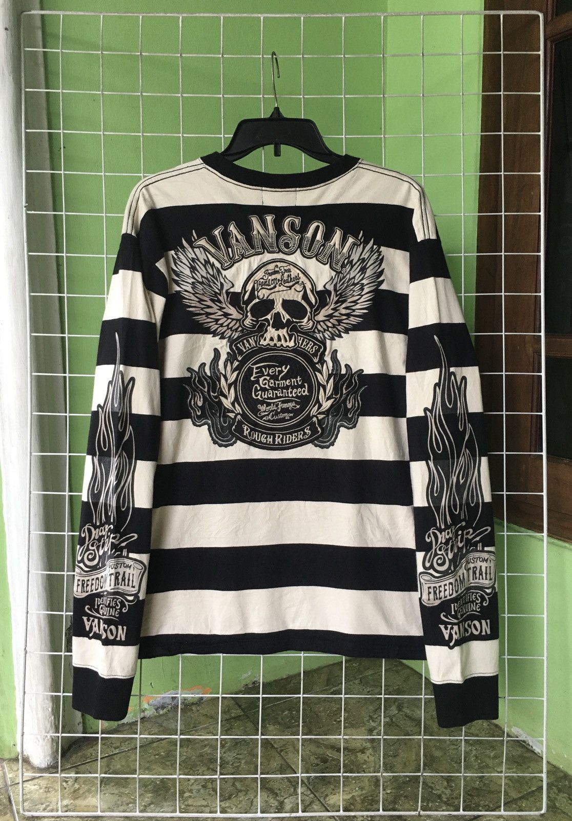 Japanese Brand × Vanson Leathers Vanson Skulls Longsleeve Size US XL / EU 56 / 4 - 4 Thumbnail