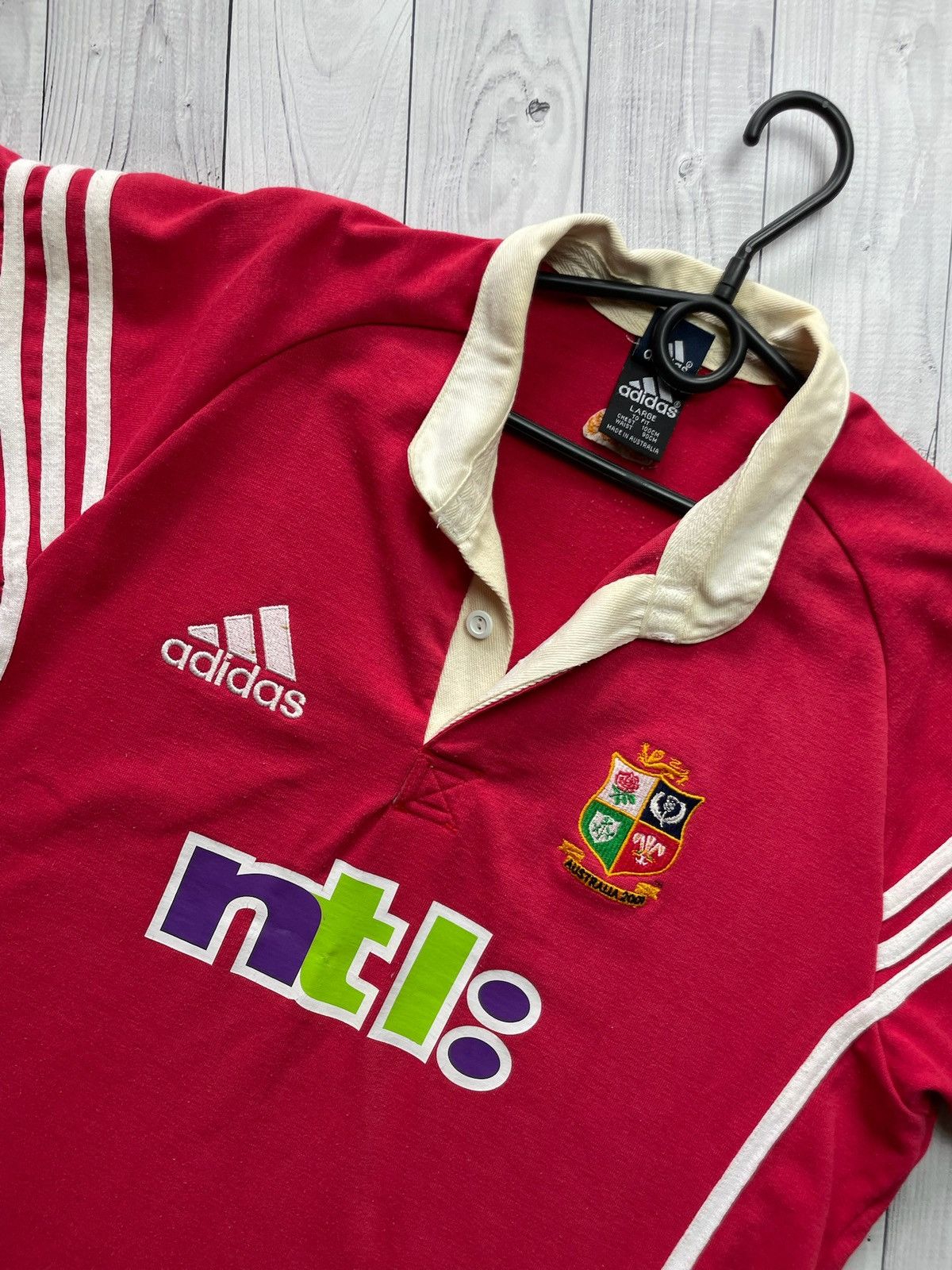 Adidas × Vintage Vintage adidas Australia rugby jersey size L rare Size US L / EU 52-54 / 3 - 2 Thumbnail