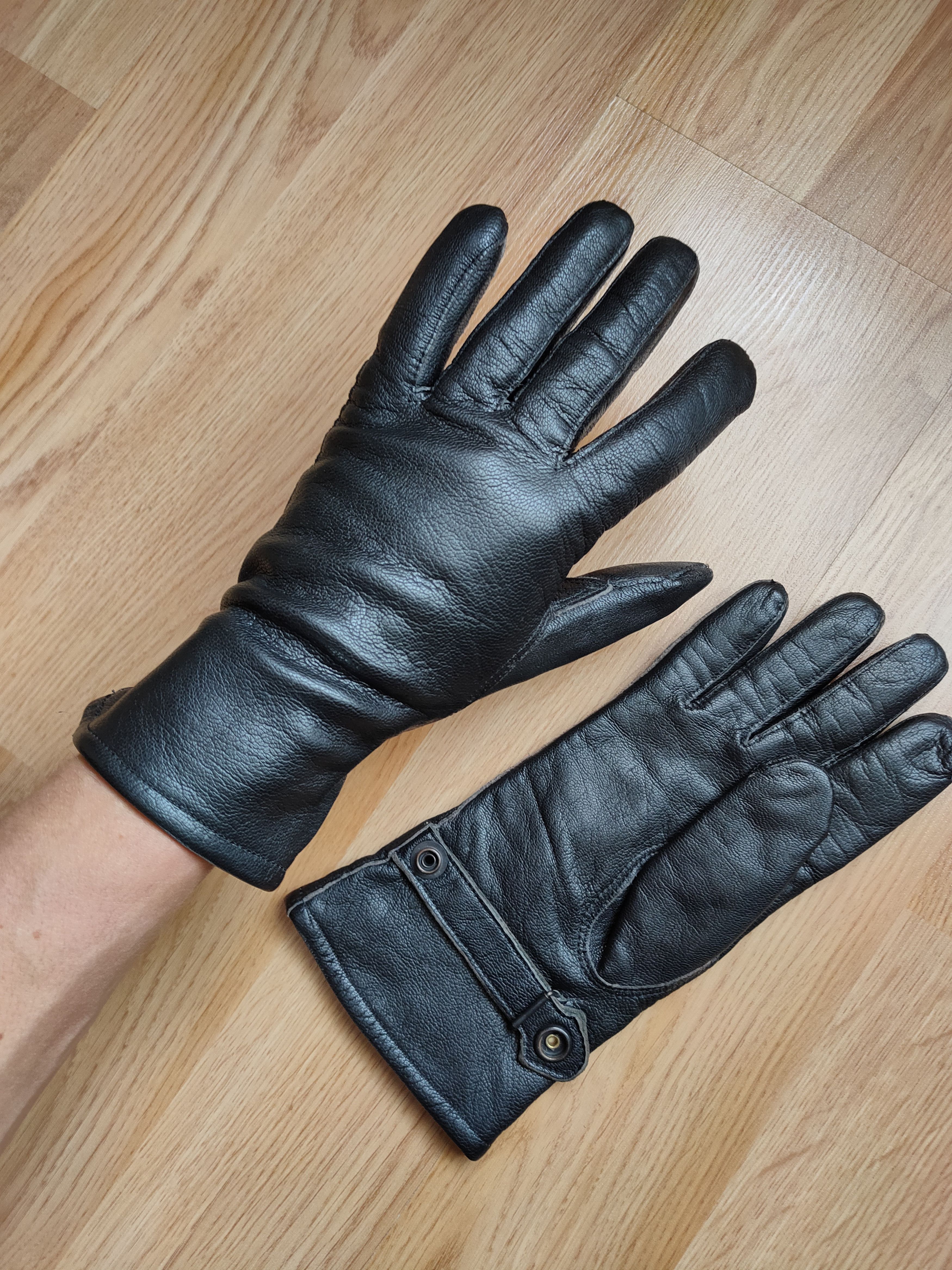 Designer Vintage Y2K Mens Leather Gloves KMA88 Size ONE SIZE - 7 Thumbnail
