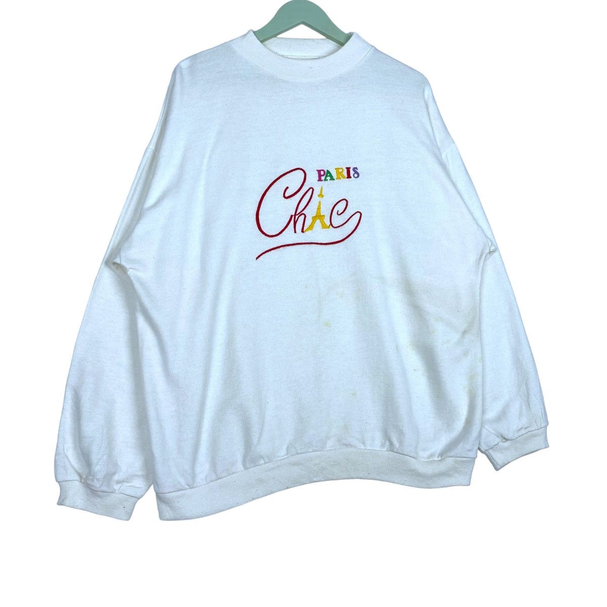 Designer × Vintage Paris Chag Sweatshirt Crewneck Pullover Jumper Size US L / EU 52-54 / 3 - 4 Thumbnail