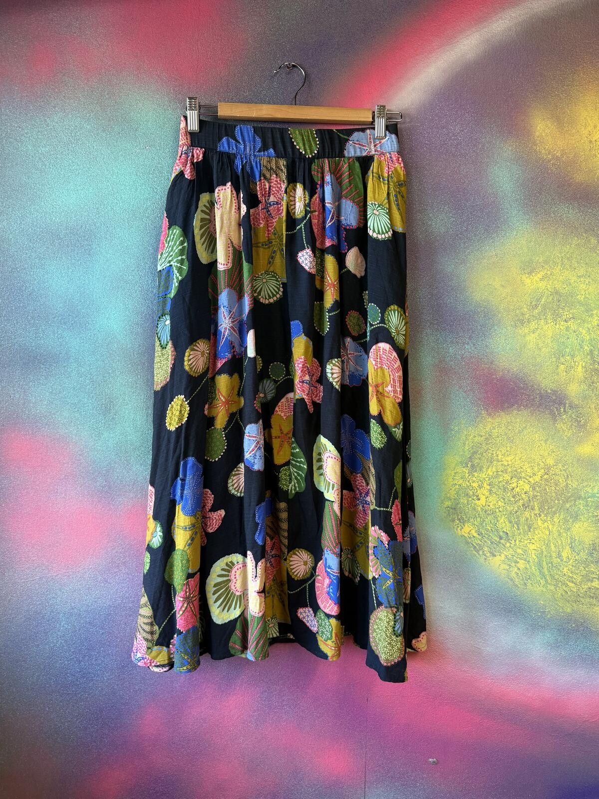 Other White stuff floral midi skirt- multi colour pattern -size-10 Size 28" / US 6 / IT 42 - 1 Thumbnail