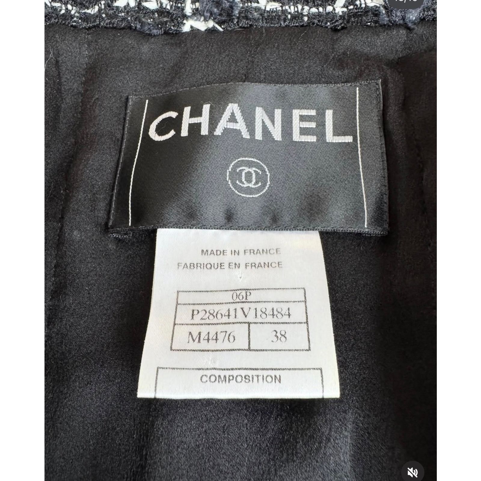 Chanel Chanel SS06 Fantasy Tweed Black Rope Trim Jacket Sz.38 Size S / US 4 / IT 40 - 5 Thumbnail