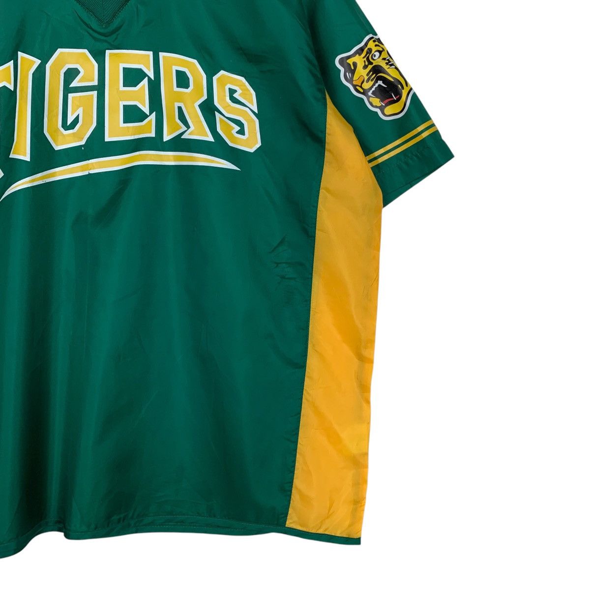 Japanese Brand HANSHIN TIGERS Big Logo V Neck Jersey #2811-C127 Size US XL / EU 56 / 4 - 8 Thumbnail