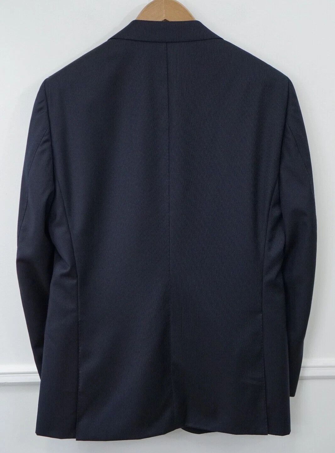 Suitsupply Men Suitsupply Blazer Blue Wool Lazio Single Breasted US42 Size 42R - 2 Thumbnail