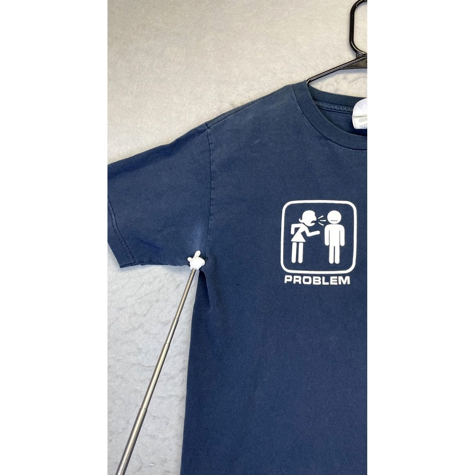 Vintage Alstyle Shirt Mens Medium Navy Blue Graphic Funny Meme Humor Tee Size US M / EU 48-50 / 2 - 3 Thumbnail