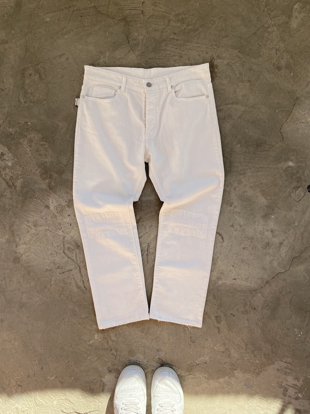 image of Zadig Voltaire Zadig&voltaire Boyish Blanc Y2K Denim Pants in White, Men's (Size 29)