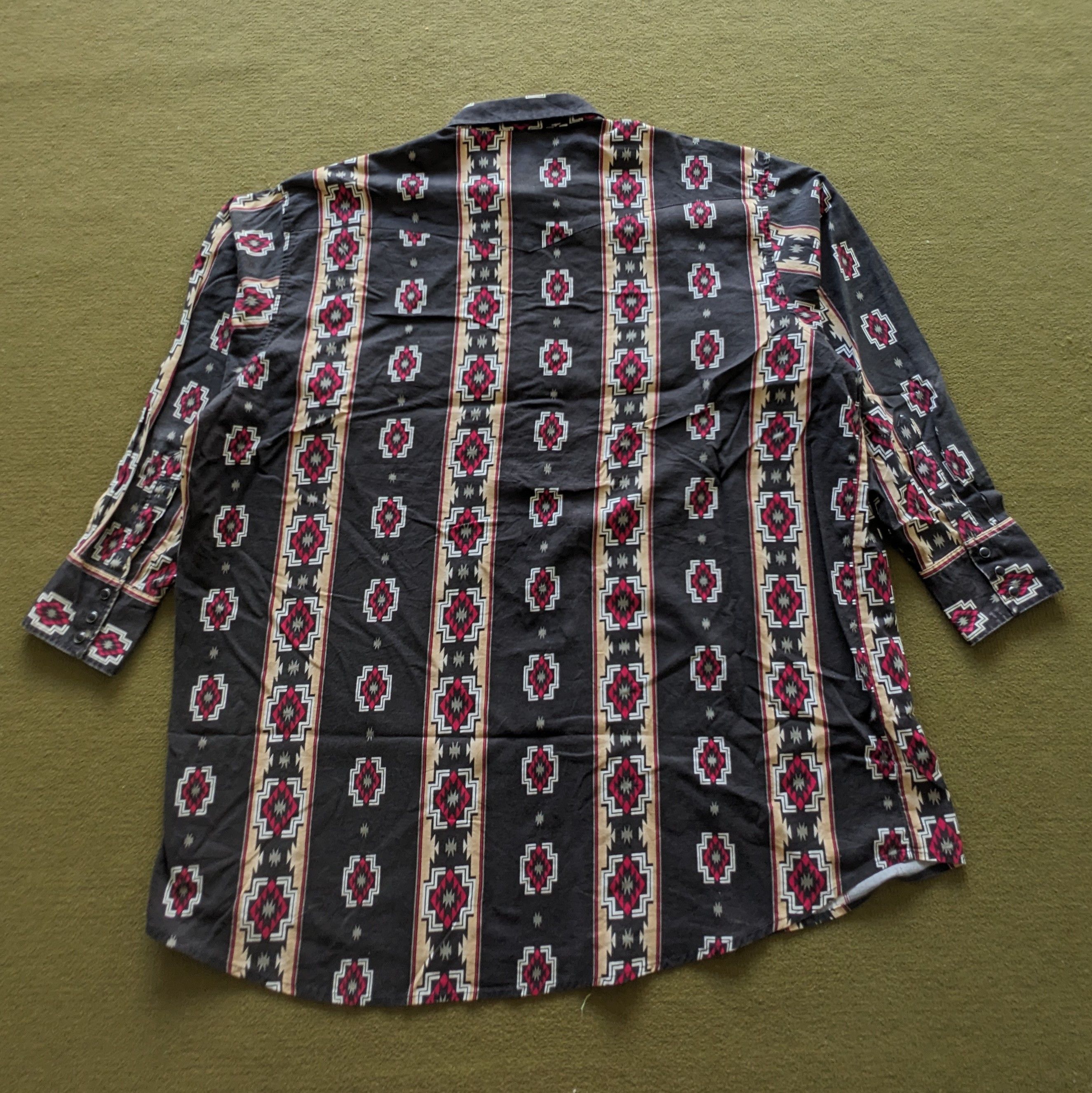Wrangler Vintage WRANGLER Retro Style Button Up Shirts Size US XXL / EU 58 / 5 - 3 Thumbnail
