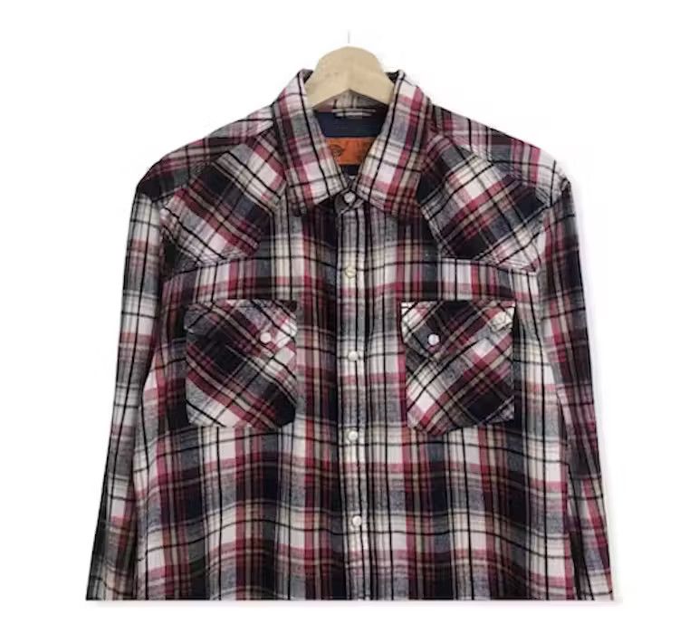 Dickies Vintage Dickies Plaid Tartan Flannel Shirt Size US L / EU 52-54 / 3 - 2 Thumbnail