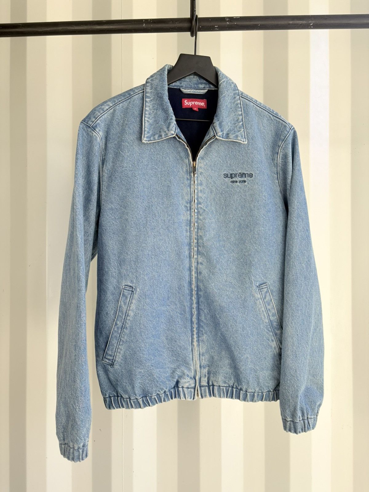 Supreme 16FW Denim Harrington Jacket L Supreme Denim