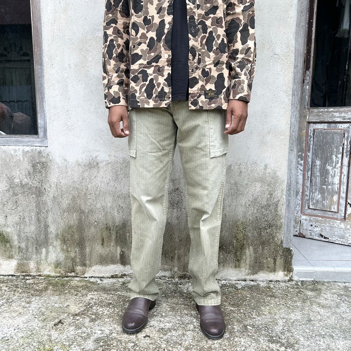 Orslow Vintage Orslow Cargo Pants Olive Green Size US 29 - 6 Thumbnail