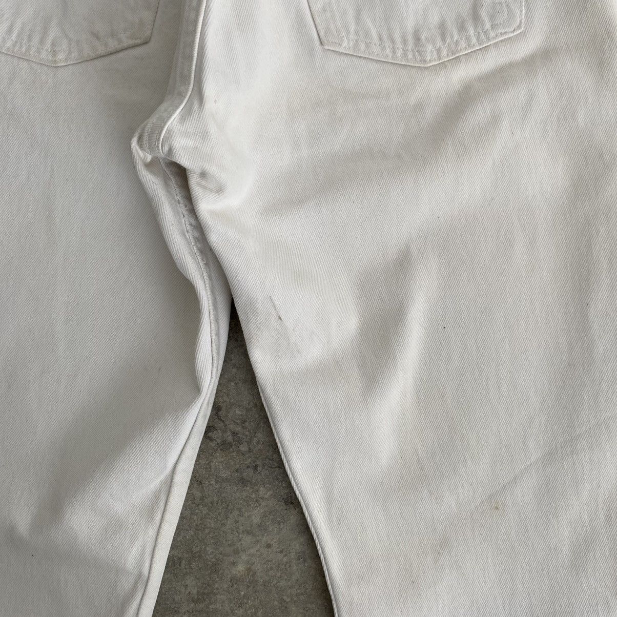 Levi's Size 30x30 Vintage 1998 Levis 501 White Denim Dirty Jeans Size US 30 / EU 46 - 9 Thumbnail