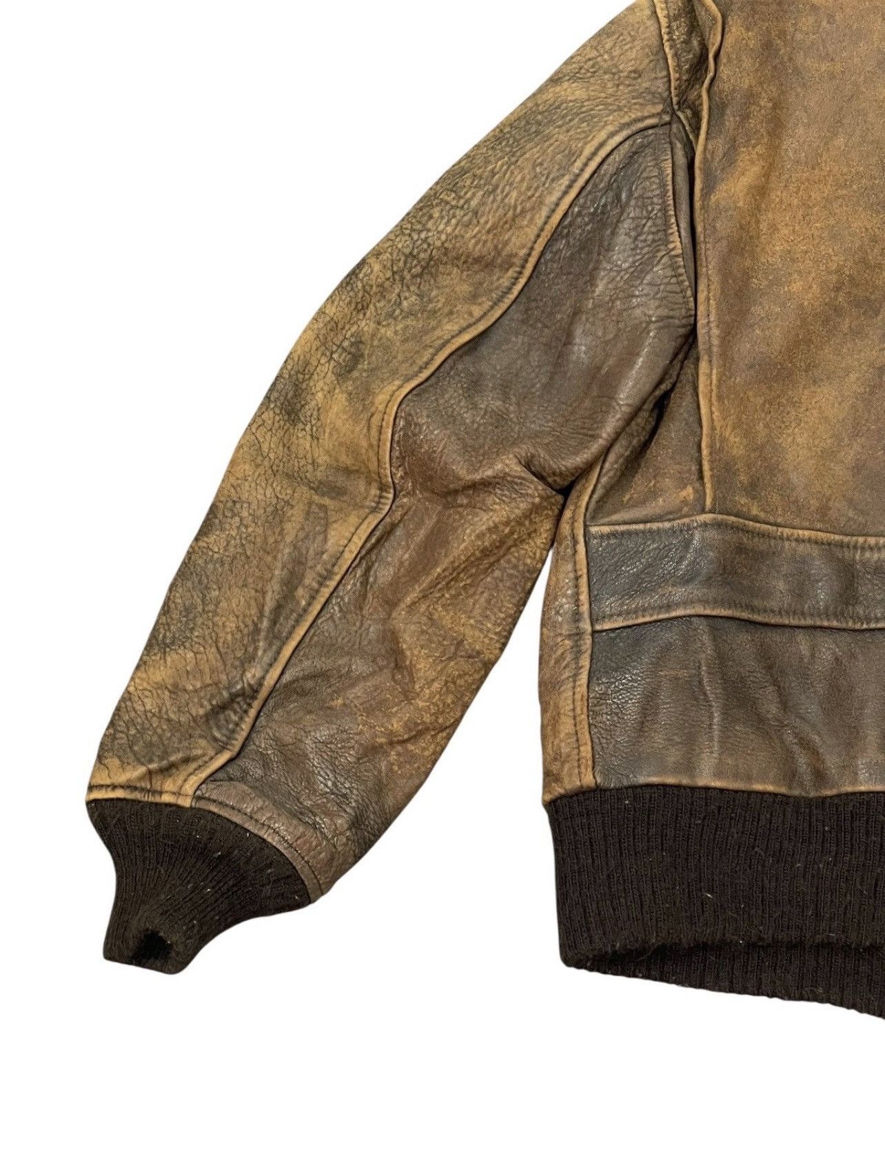 Avirex Vtg 80s Avirex USA Typ G2 Raider Leather Jacket Macgyver 2🟦 Size US L / EU 52-54 / 3 - 12 Thumbnail