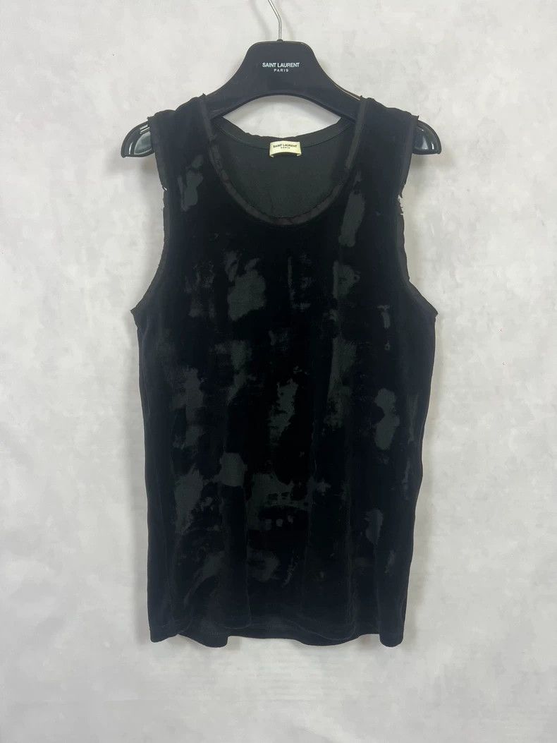 Saint Laurent Paris Saint Laurent Sleeveless Velvet Vest - dmc Size US S / EU 44-46 / 1 - 1 Thumbnail