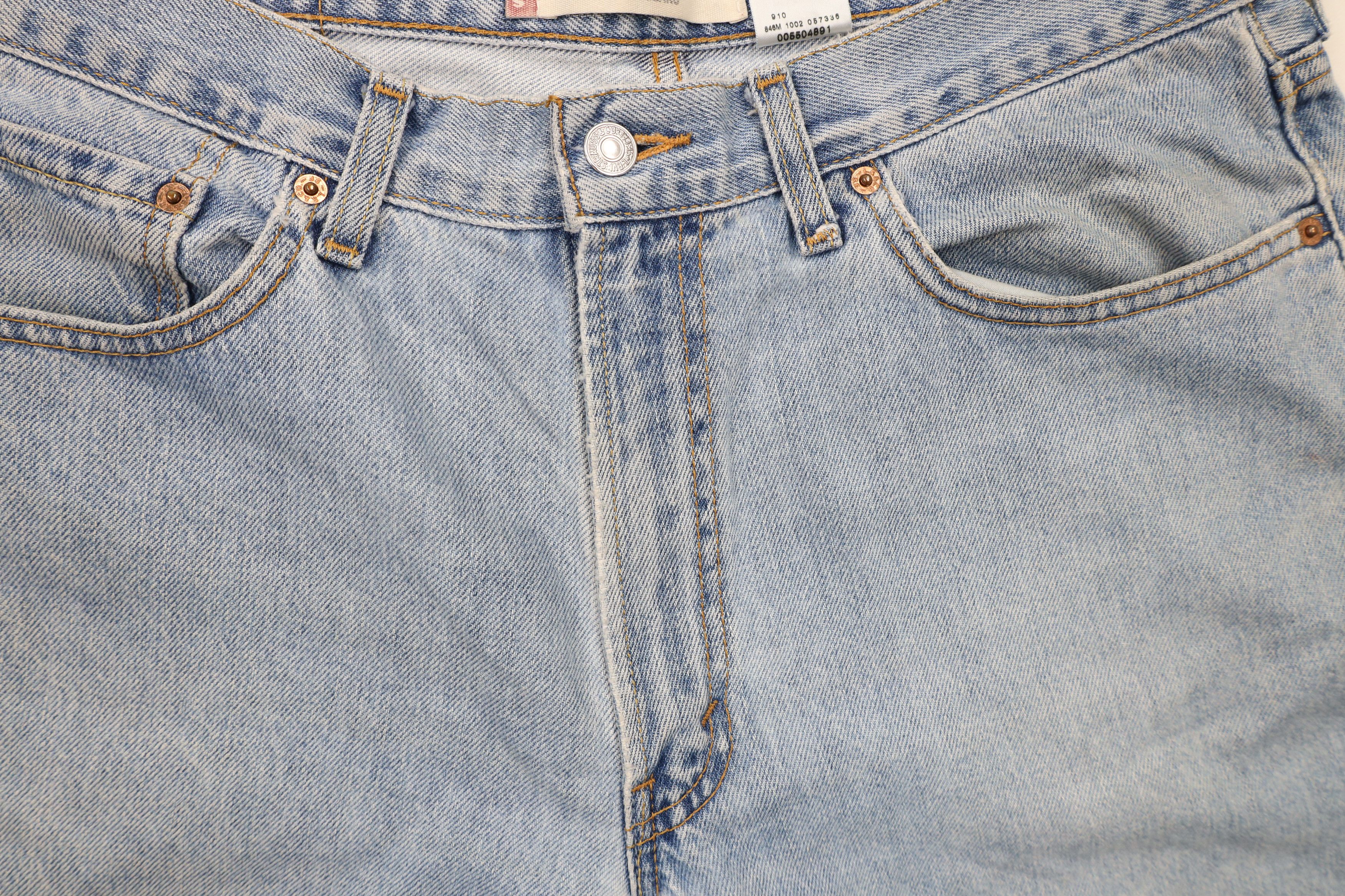 Levi's × Vintage Vintage Y2K 2002 Levis 550 Relaxed Fit Denim Jeans Blue Size US 34 / EU 50 - 8 Thumbnail