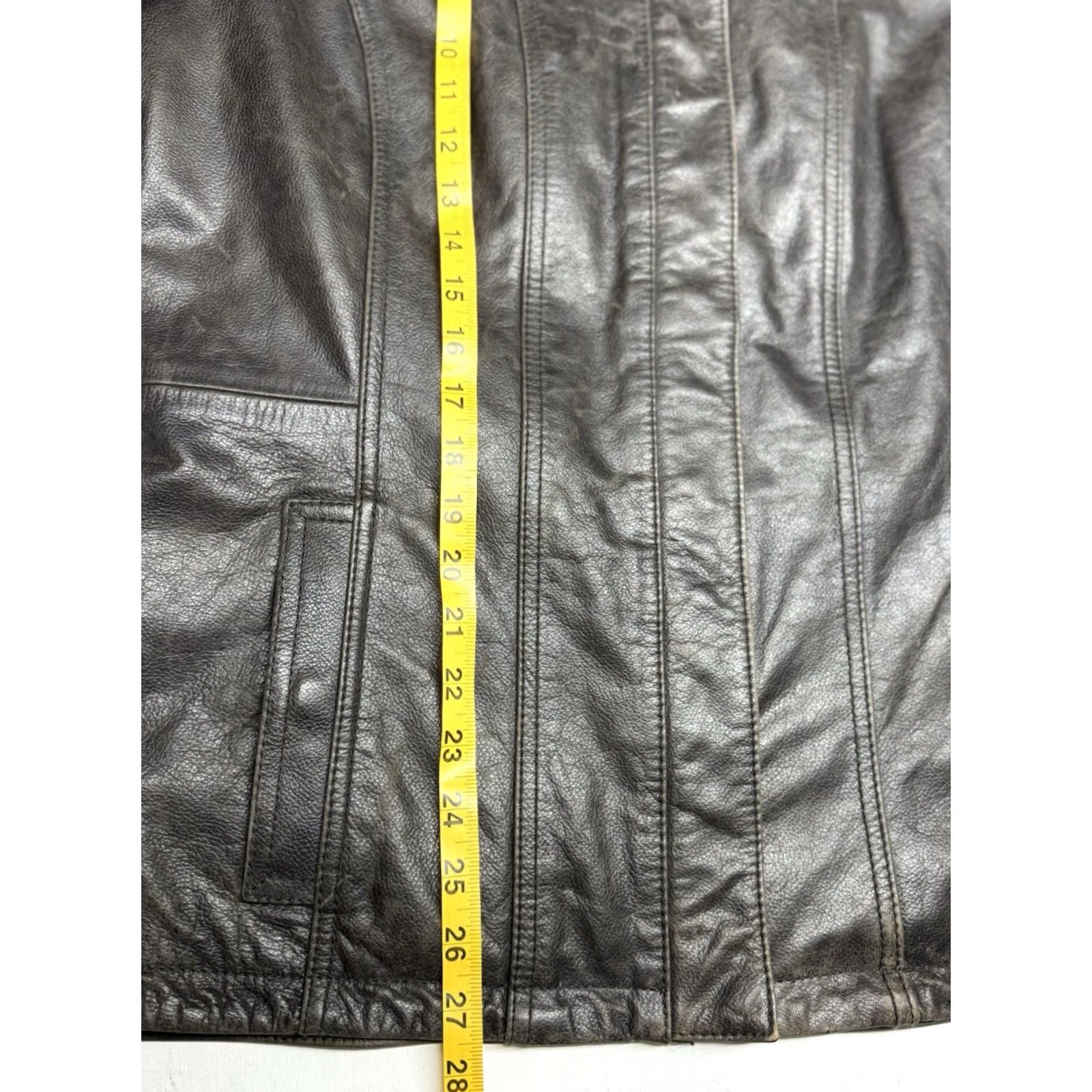 Eddie Bauer Eddie Bauer Jacket Brown Buffalo Leather Full Zip Adjustable Waist Women’s L Tall Size L / US 10 / IT 46 - 5 Thumbnail