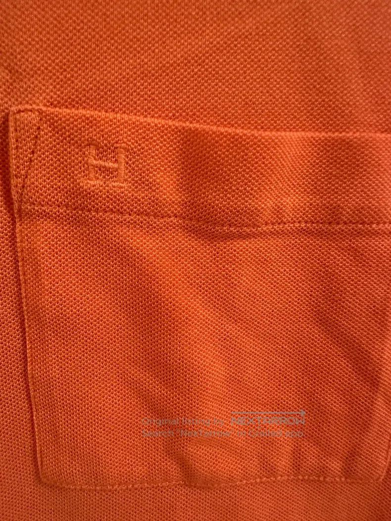 Hermes Hermes H pocket short sleeve, sunny orange Size L / US 10 / IT 46 - 2 Thumbnail