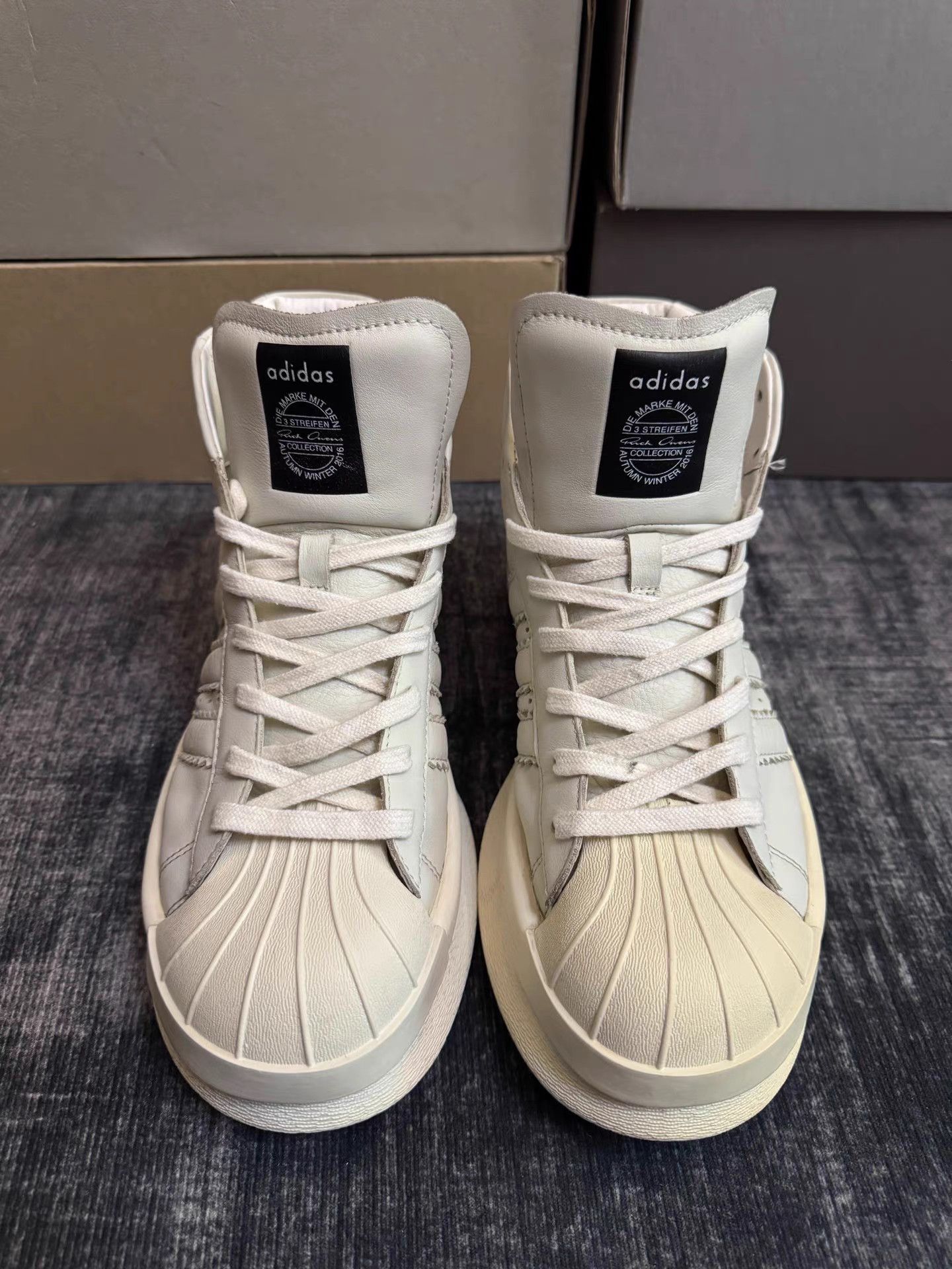 Rick Owens Rick Owens x Adidas Superstar Size US 9.5 / EU 42-43 - 2 Thumbnail