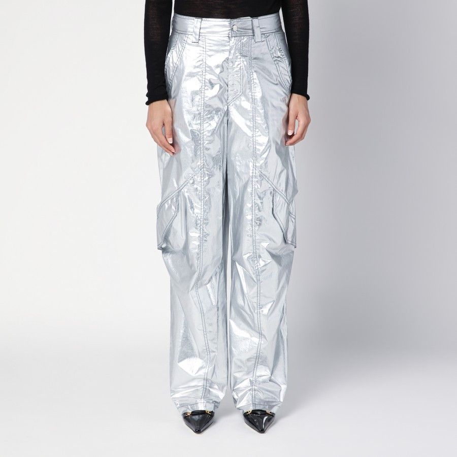 Isabel Marant o1d2blof0824 Cargo Trousers in Metal Size 27" / US 4 / IT 40 - 1 Thumbnail