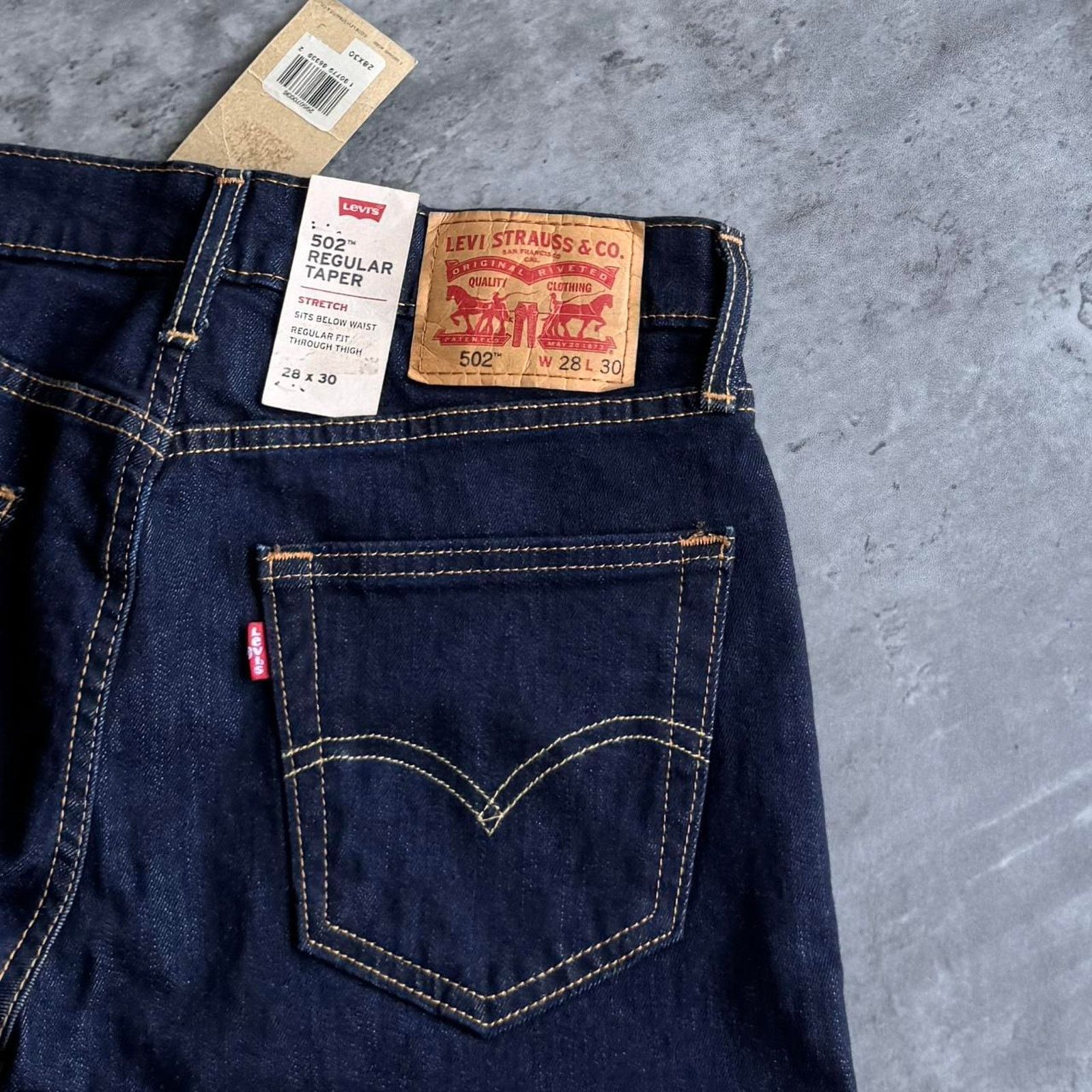 Levi's × Levi's Vintage Clothing × Vintage Vintage Y2K Levi’s 502 Dark Wash Streetwear Denim Jeans Size US 28 / EU 44 - 3 Thumbnail