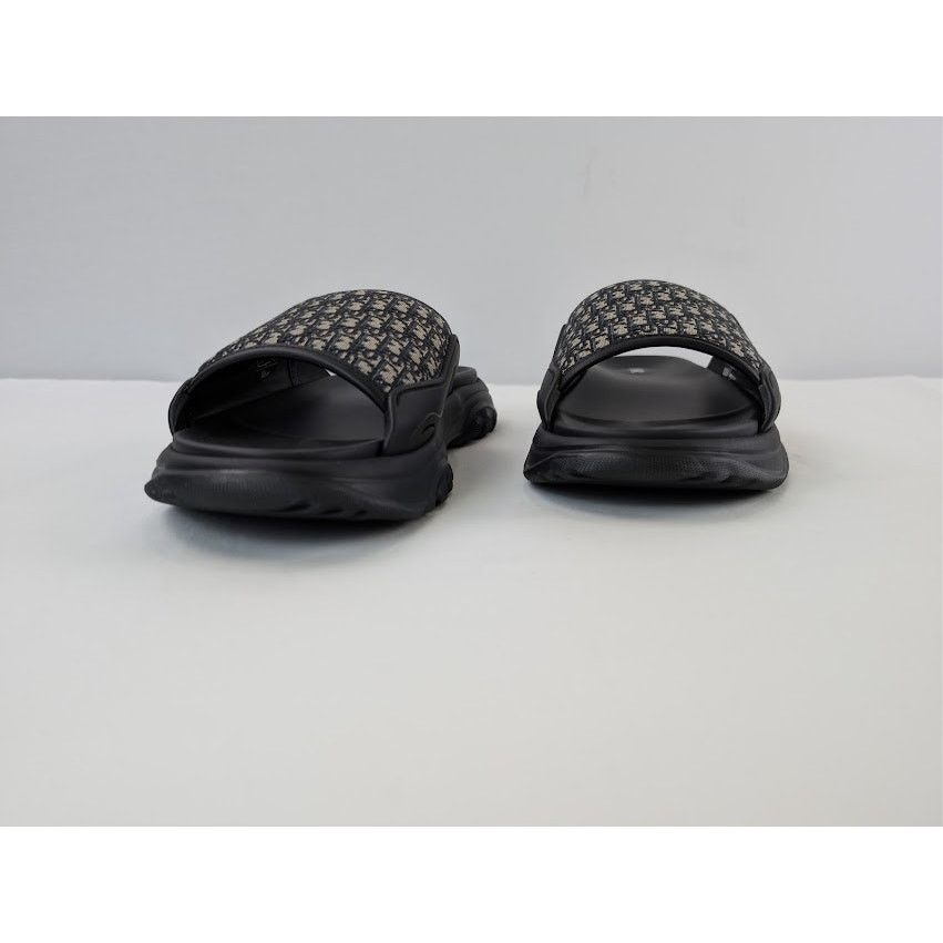 Dior o1rshd1 H-Town Single Band Slipper Sandal in Black / Beige Size US 8 / EU 41 - 7 Thumbnail