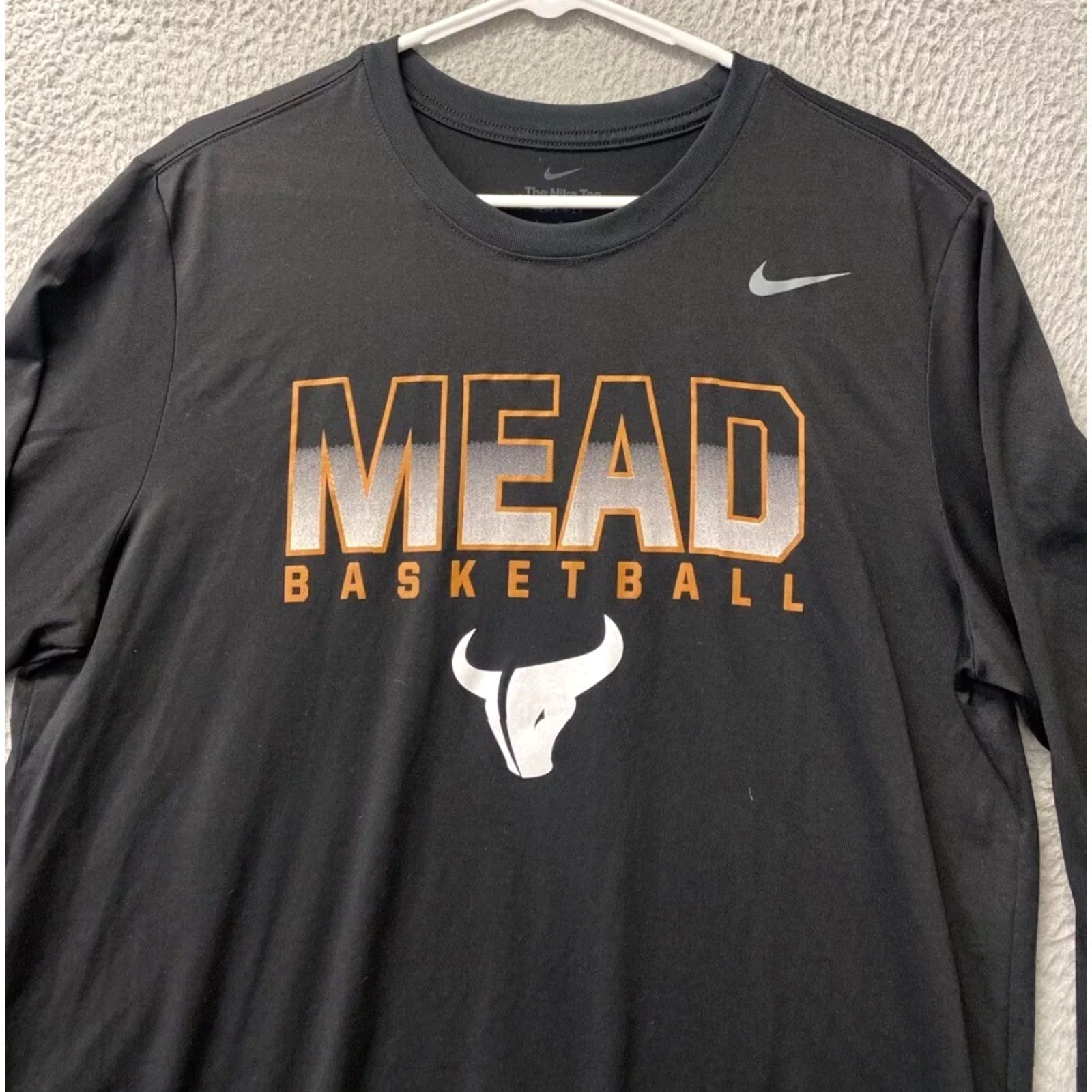 Nike Nike MEAD Basketball Shirt Long Sleeve Large Black Mens /58-45 Size US L / EU 52-54 / 3 - 2 Thumbnail