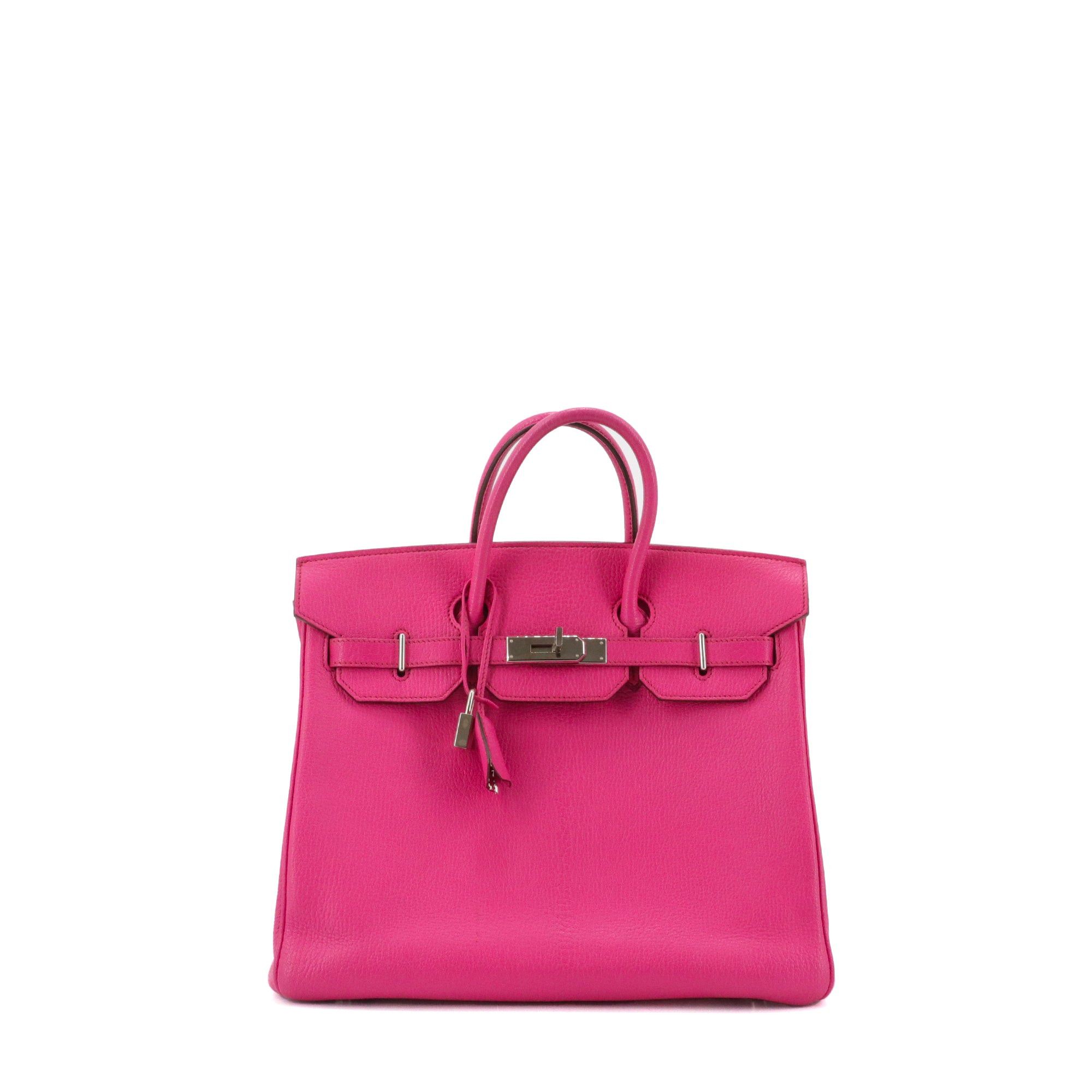 Hermes HERMÈS - Haut à Courroie 30 Hermès handbag in fuchsia grained leather Size ONE SIZE - 1 Thumbnail