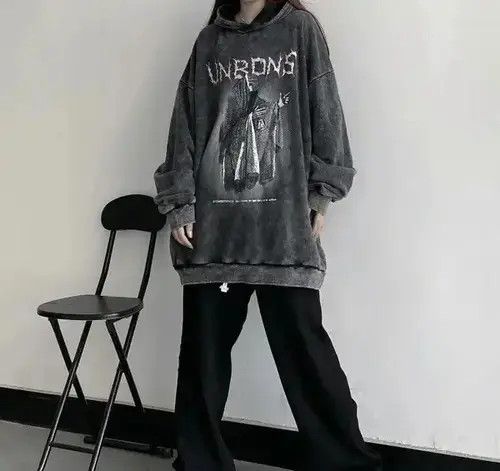 Japanese Brand × Vintage Aesthetic Vintage Dark Hoodie Size US L / EU 52-54 / 3 - 3 Thumbnail