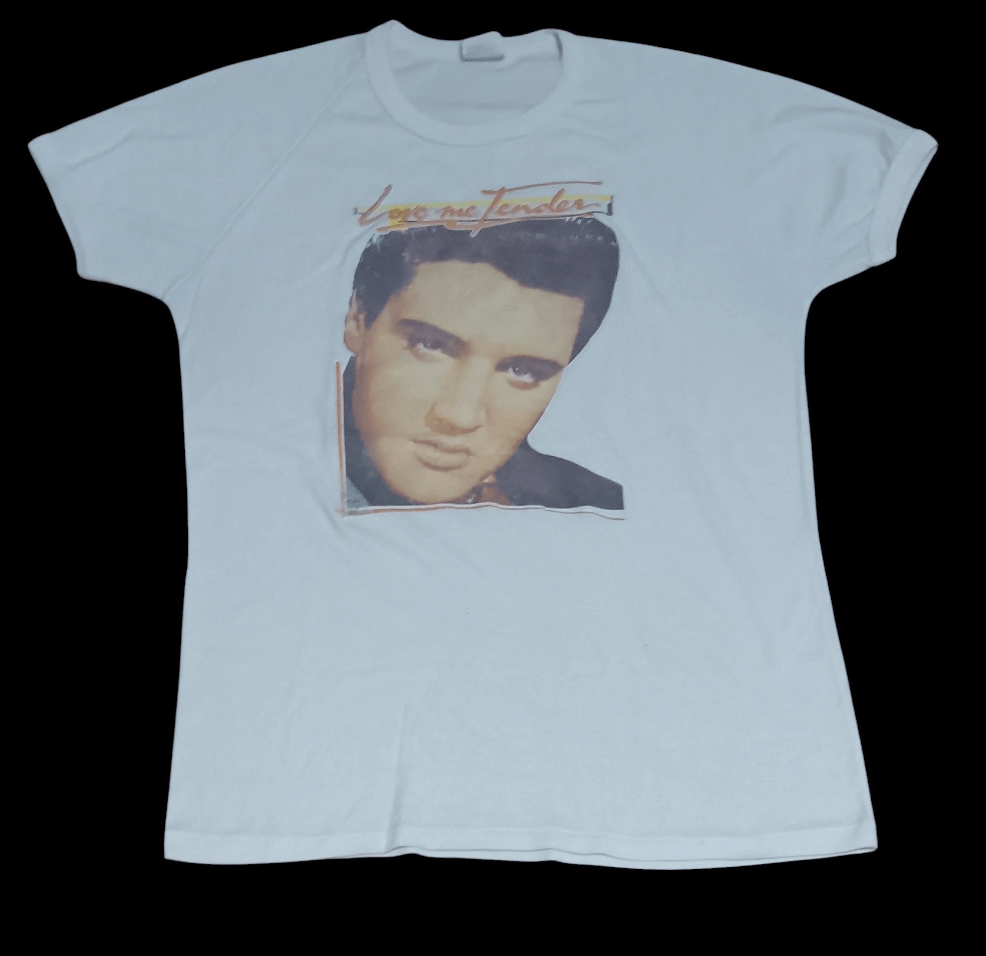 Band Tees × Vintage VINTAGE 70S IRON-ON ELVIS PRESLEY RINGER SHIRT Size US S / EU 44-46 / 1 - 1 Thumbnail